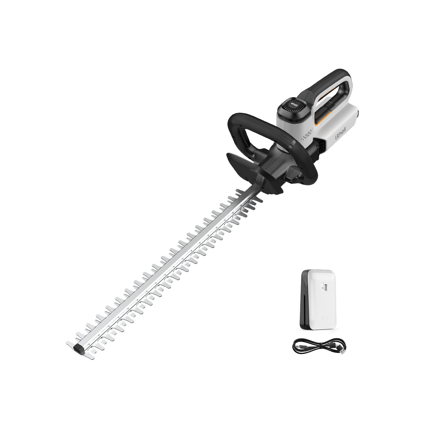 Taille-haie Litheli 20&nbsp;V, taille-haie sans fil 20 po pour arbuste, coupe, taille, élagage, taille, taille-haies 3/4'' avec batterie 2,0&nbsp;Ah