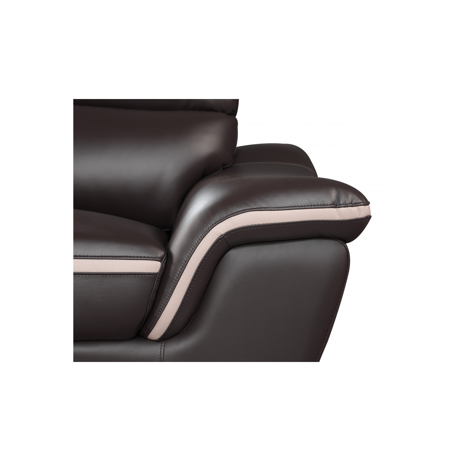 Leather Match Solid Color Pillow Top Arms Club Chair Silver Legs