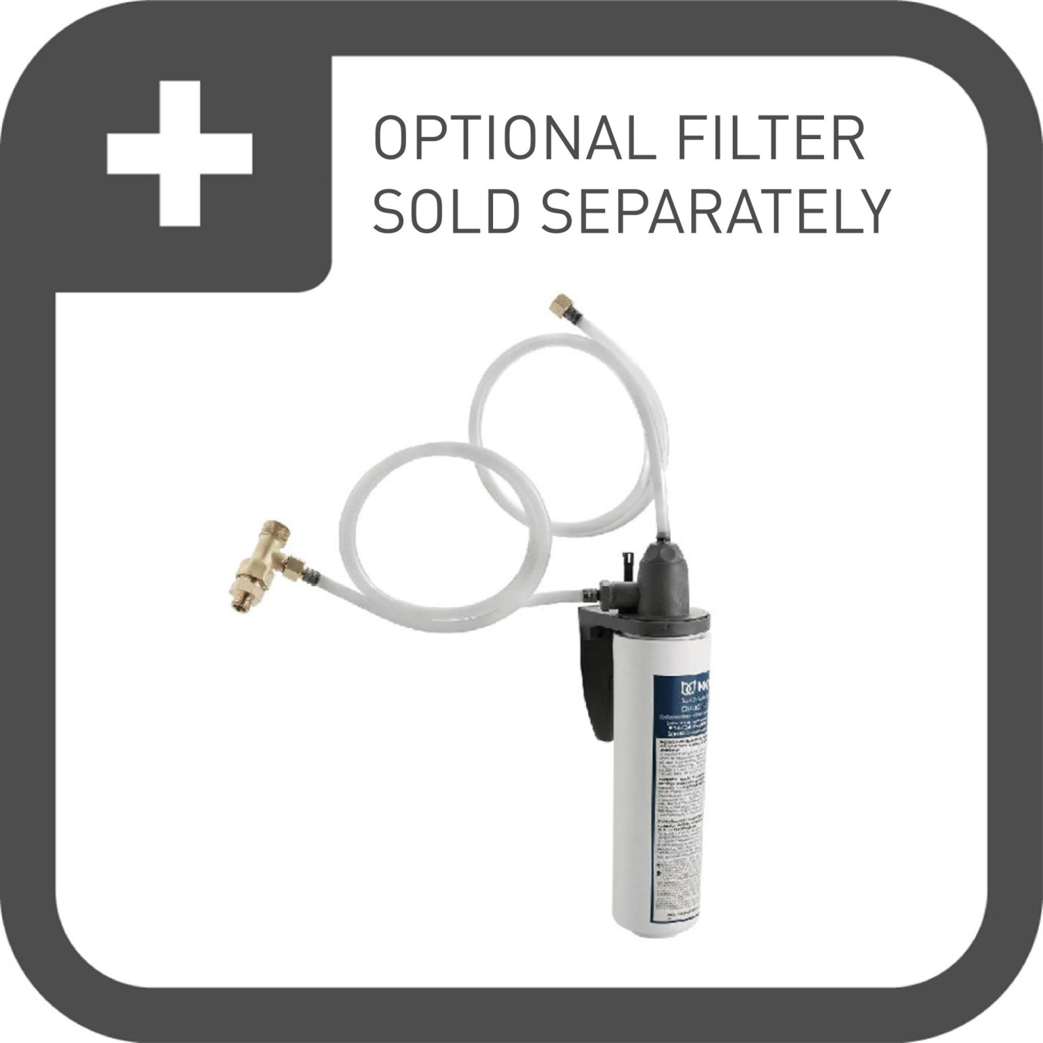 Robinet de cuisine moderne à eau froide avec système de filtration en option Moen S5530BG SIP, doré brossé