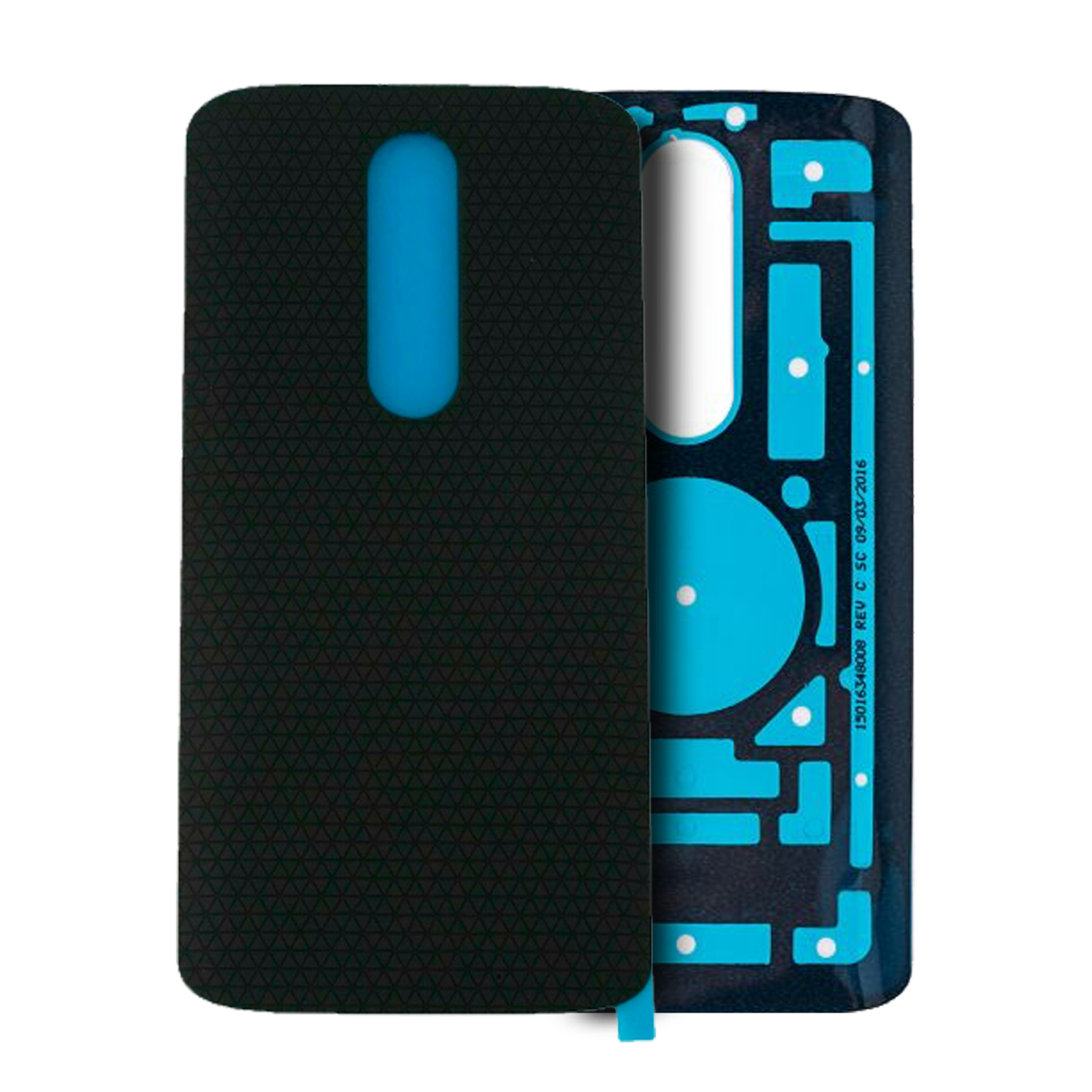 Replacement Back Cover Compatible With Motorola Moto Droid Turbo 2(XT1585/15) Moto X Force(XT1580/15)(Genuine)(Black)