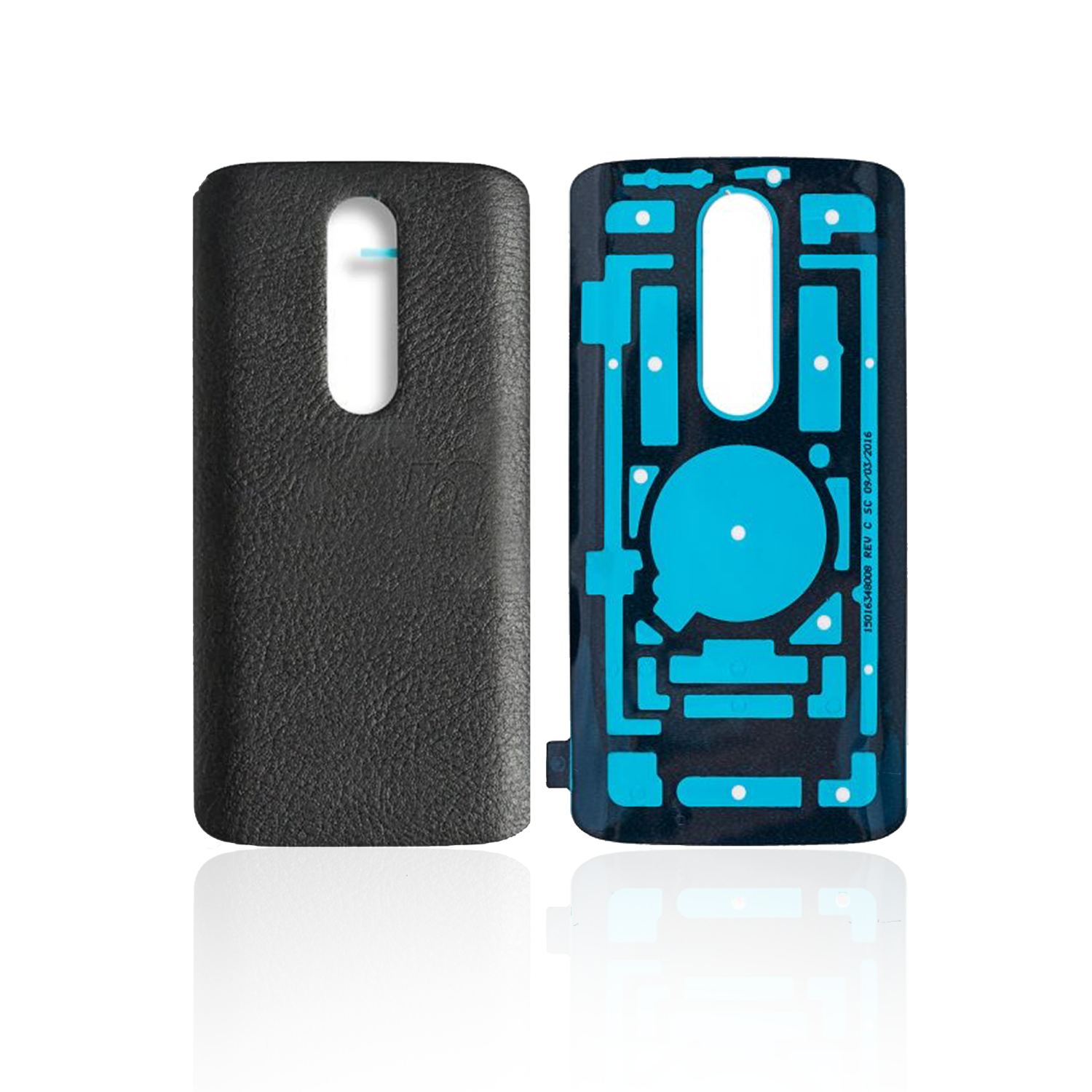 Replacement Back Cover Compatible With Motorola Moto Droid Turbo 2(XT1585/15) Moto X Force(XT1580/15)(Genuine)(Black)