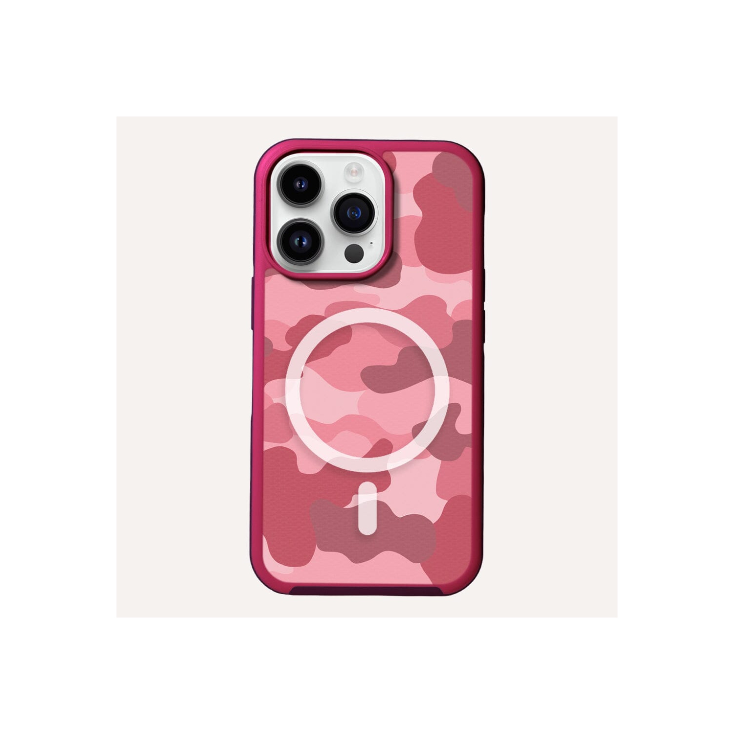 MagSafe iPhone 13 Pro Max Pink Camo Case