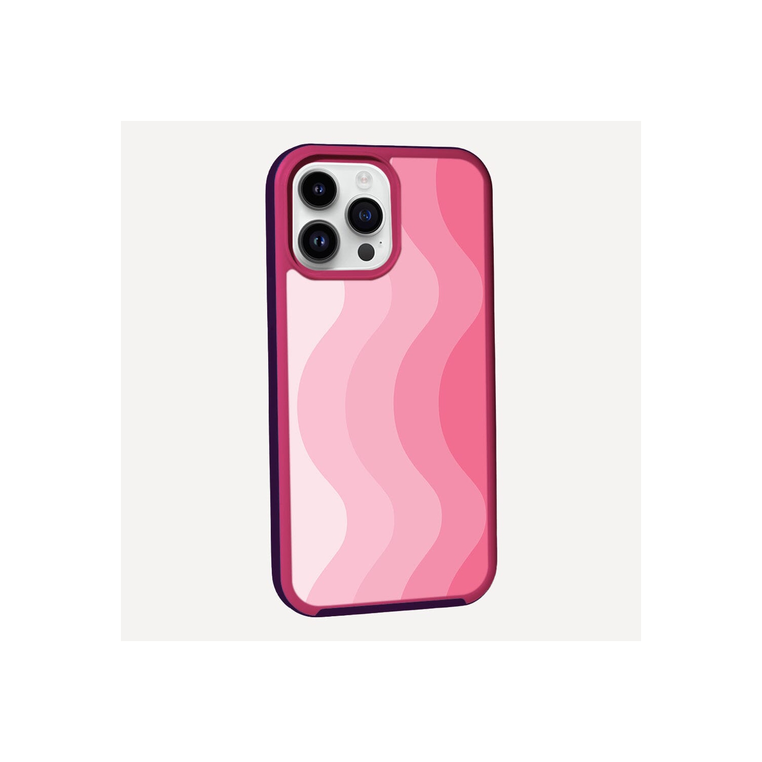 MagSafe iPhone 13 Pro Max Pink Wave Case