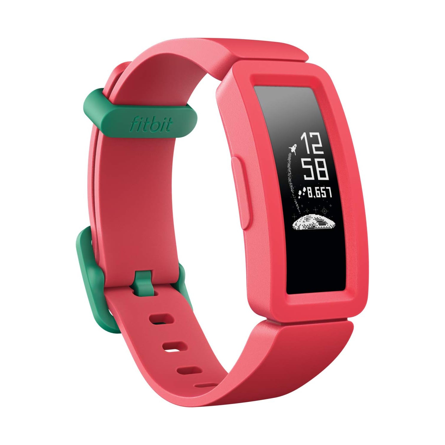 Refurbished (Good)- Fitbit Ace 2 Activity Tracker for Kids, Watermelon/Teal