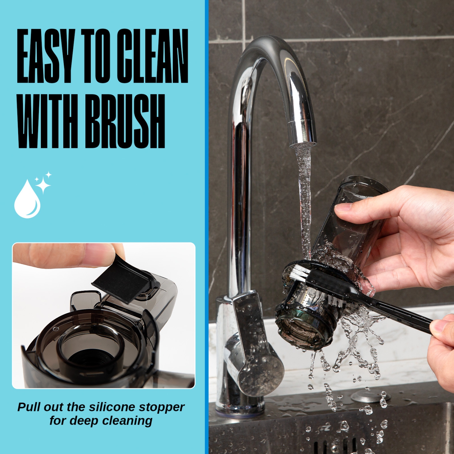 Centrifugeuse Ginnie de Ventray Essential, compact et lent, riche en nutriments, meilleur cadeau pour la famille