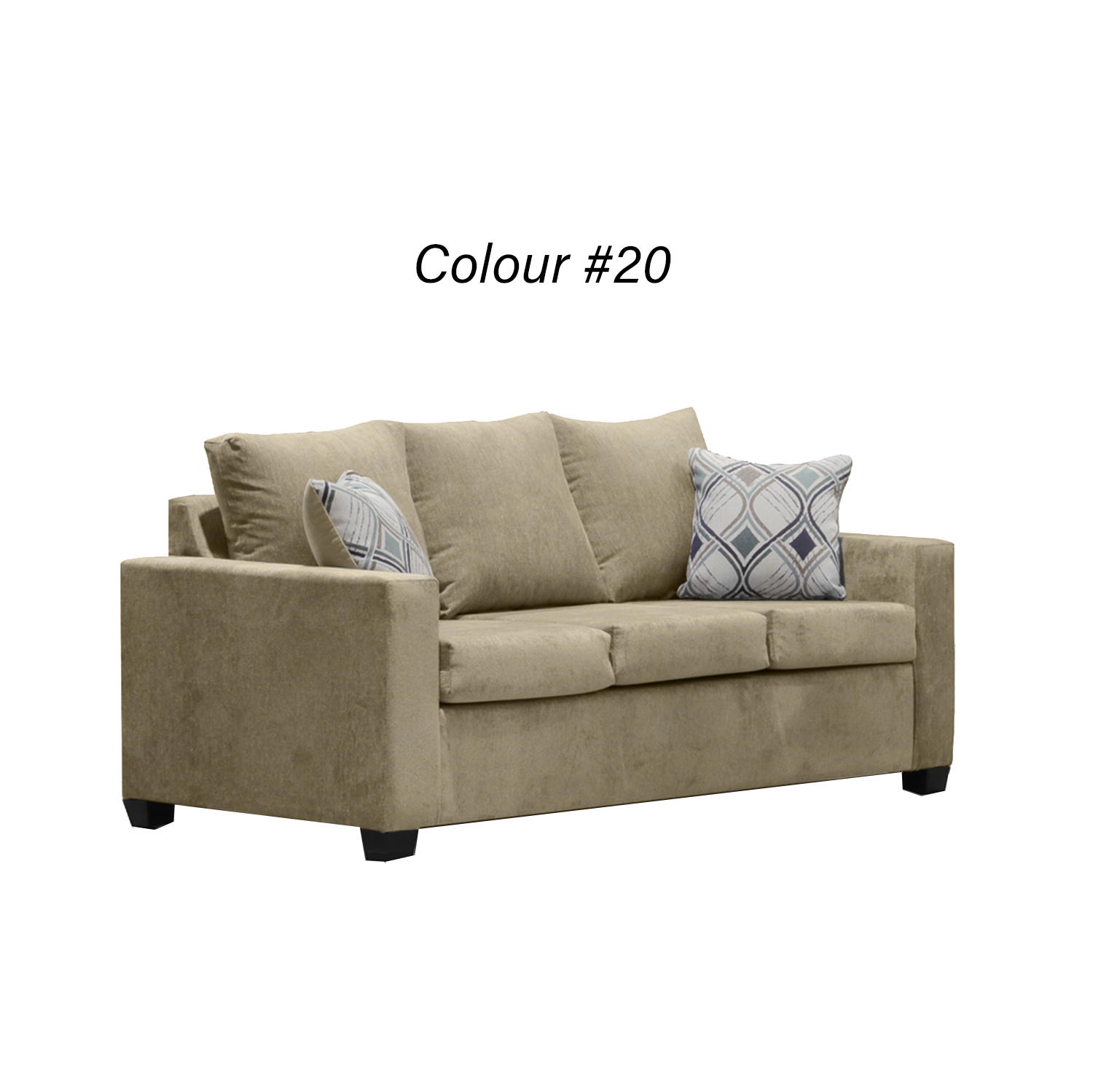 Infinite Imports – Promo Sofa 3 Seater - Choose From Many Colours - Made In Canada