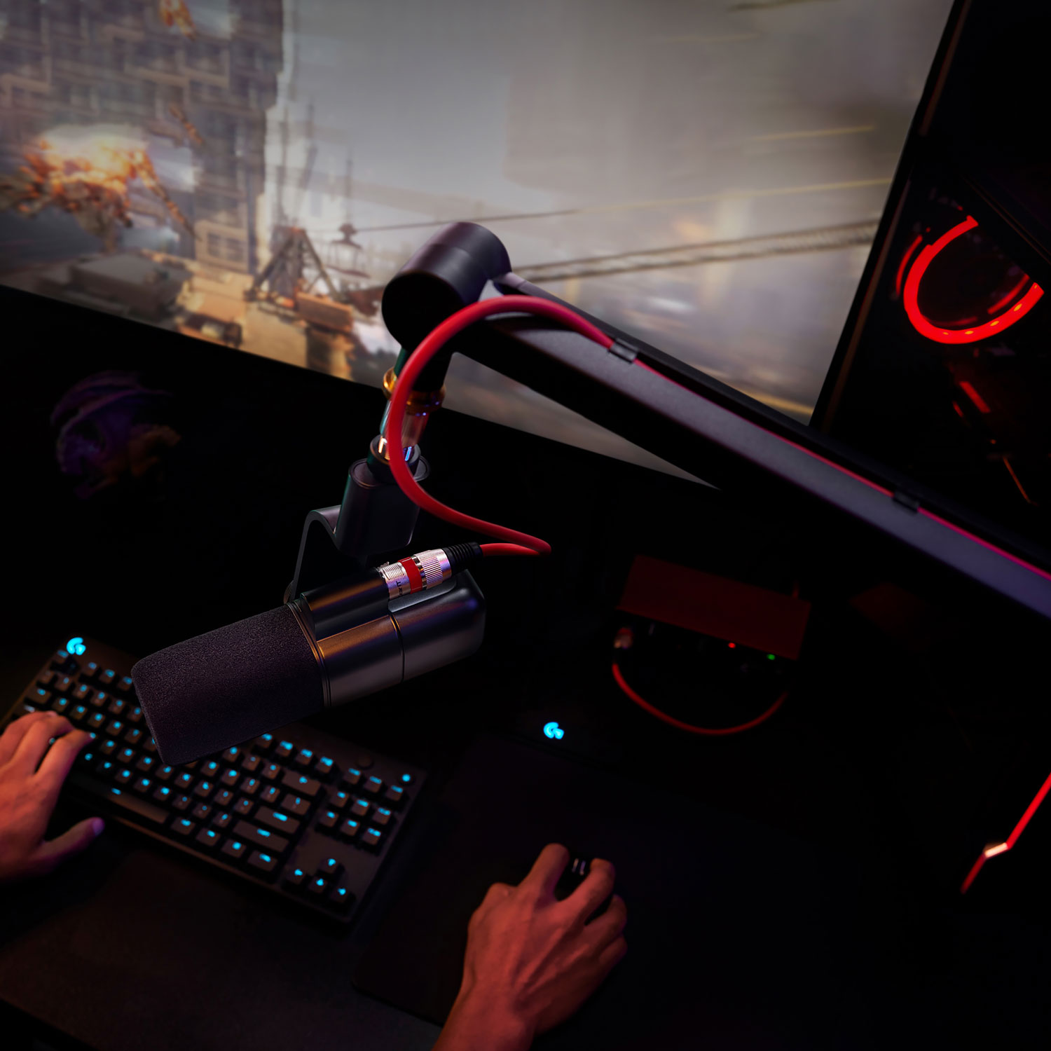 Logitech G Compass Premium Microphone Boom Arm - Black