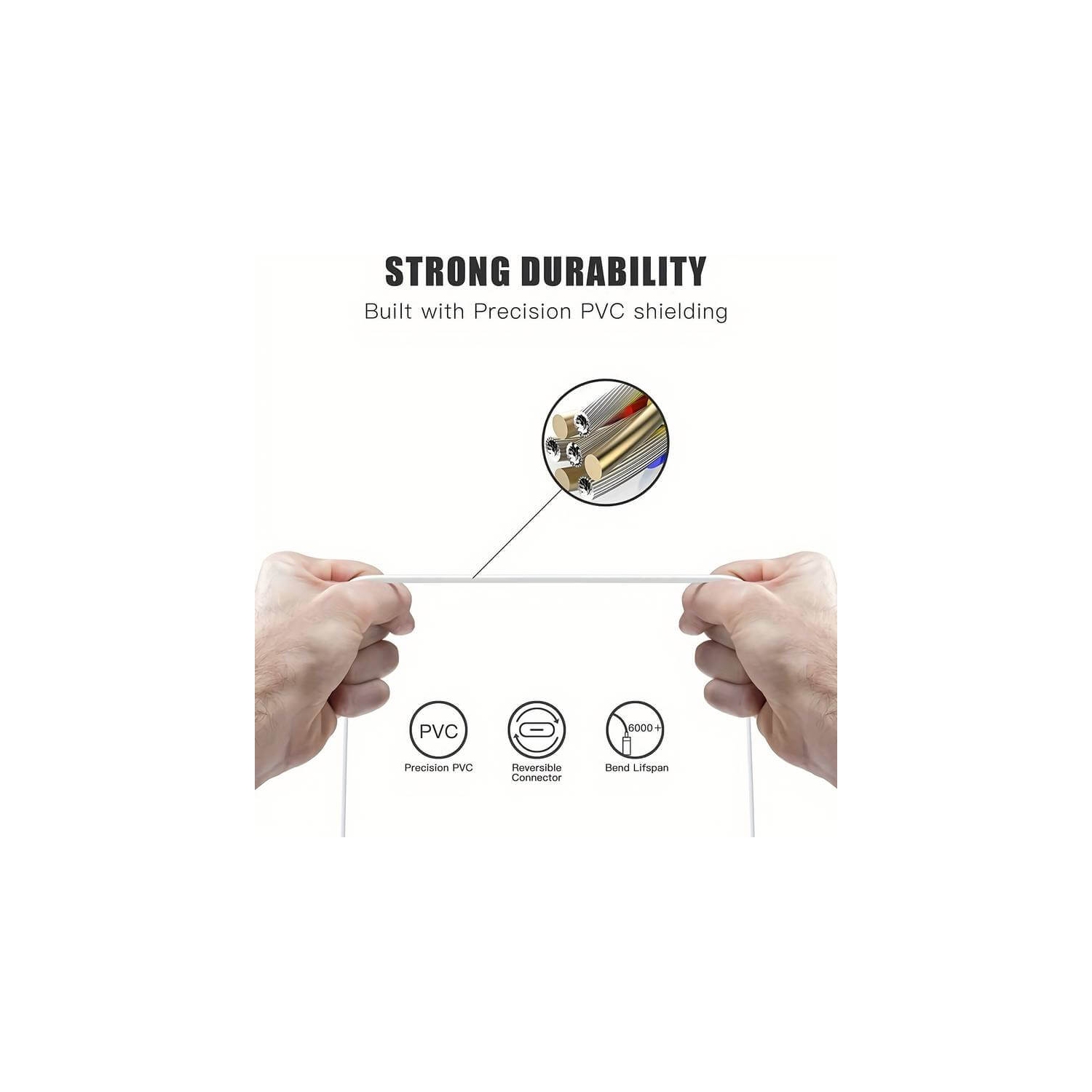 (KEEGUARD) Câble de chargement USB A à Lightning iPhone - 3,3FT m, câbles de chargement rapide USB A à 8 broches - pour iPhone 13 Pro Max, 12 Mini,