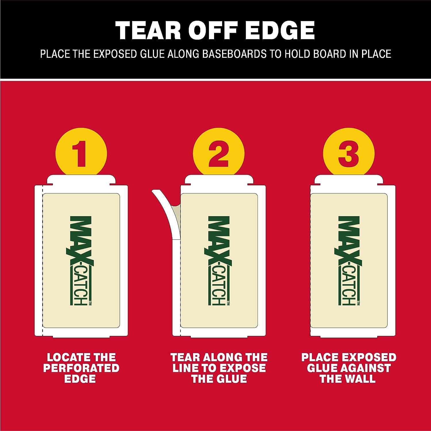 Piège à colle Pest par Catchmaster - 36 planches pré-baées, prêtes à être utilisées à l'intérieur. Souris de rongeurs rat Insect Sticky Adhesive