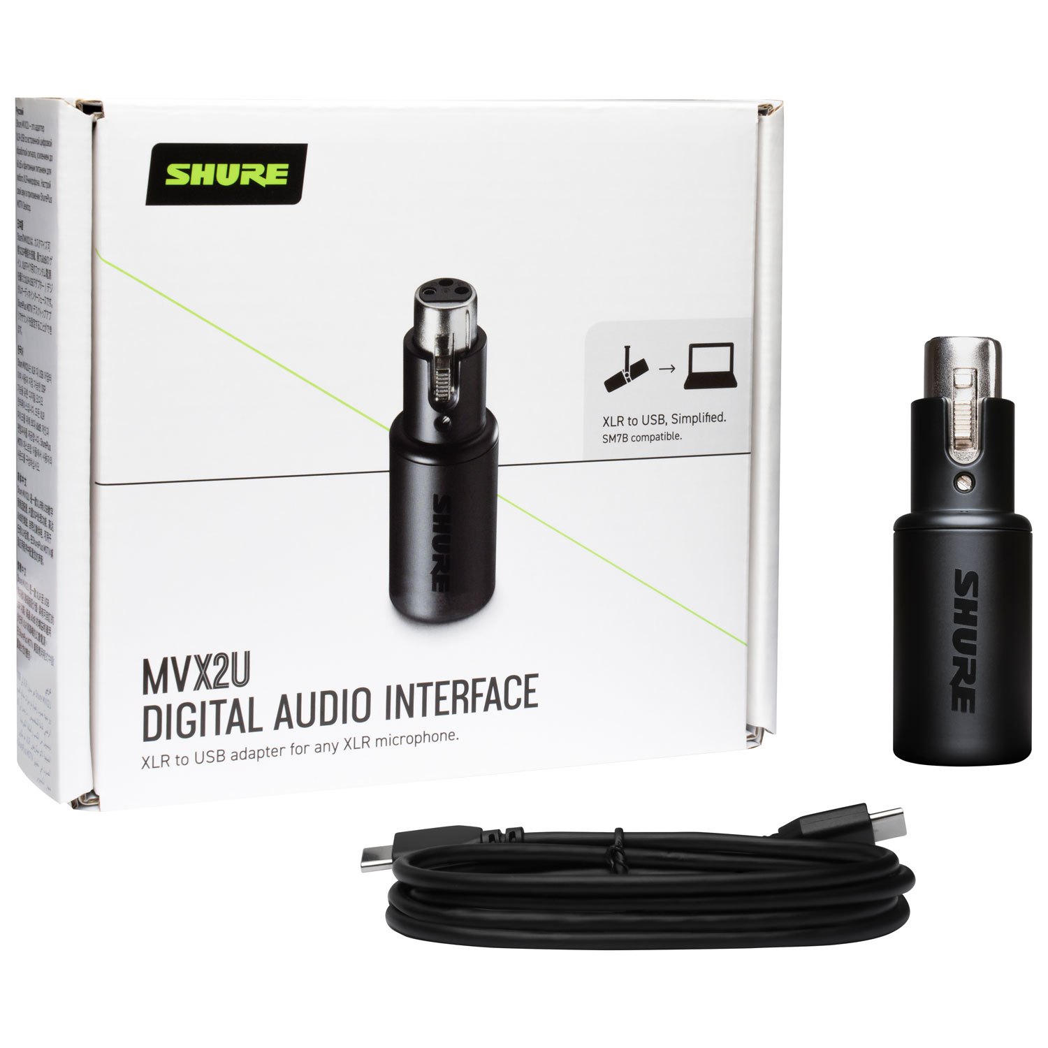 Interface audio numérique XLR à USB de Shure