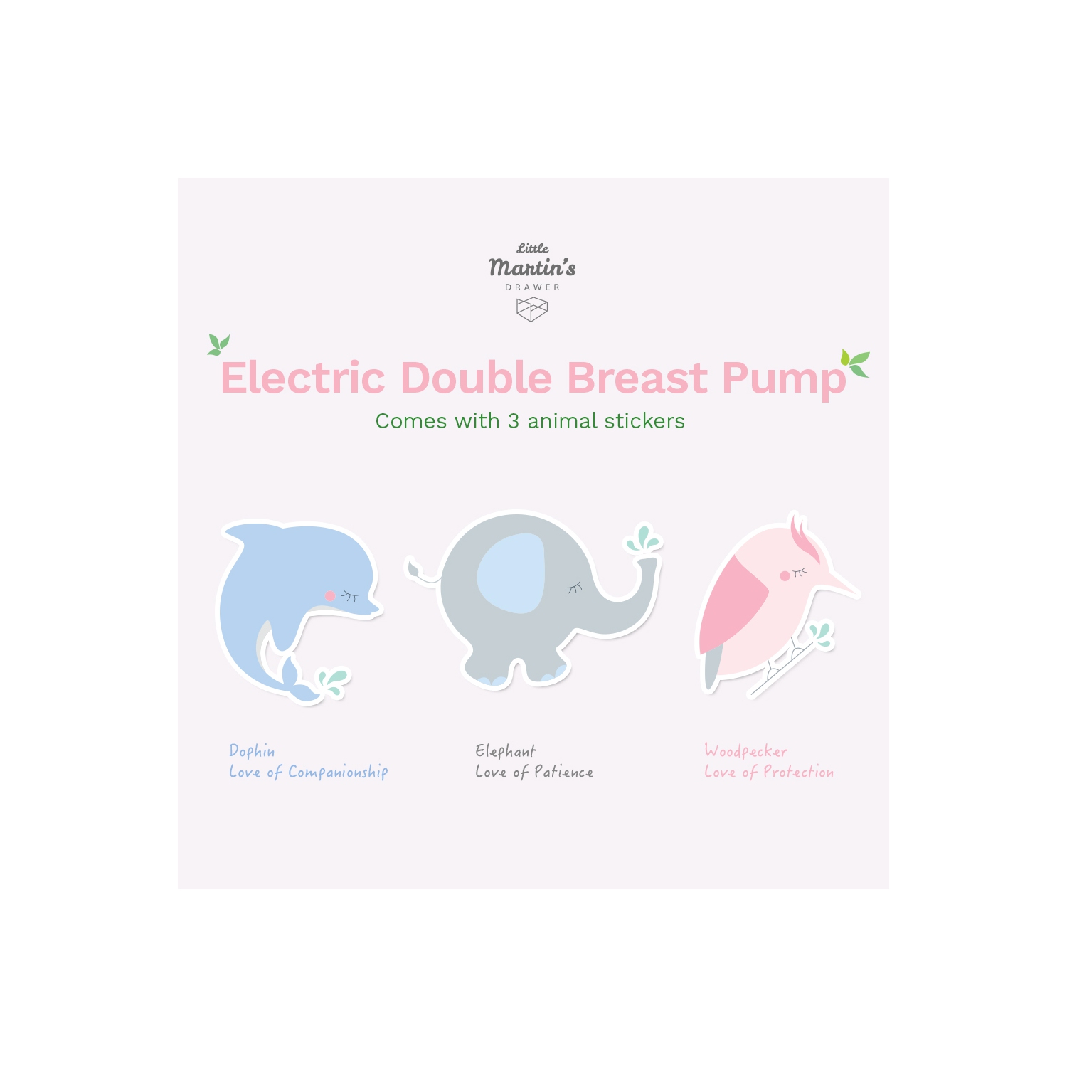 Tire-lait électrique double Little Martin avec batterie rechargeable