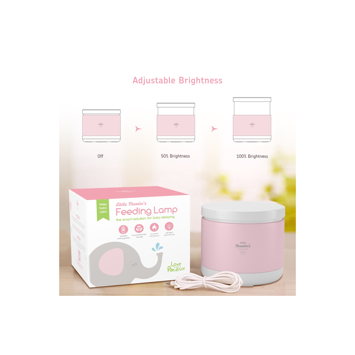 Veilleuse de Little Martin pour bébé qui allaite