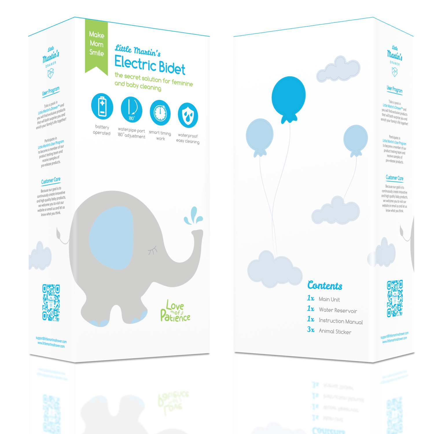 Le bidet de voyage électrique portatif de Little Martin