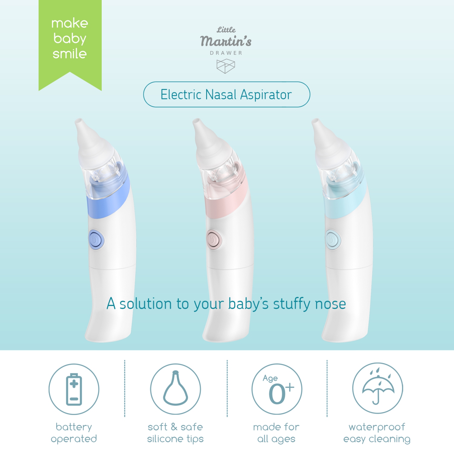 Aspirateur nasal électrique de Little Martin's Baby