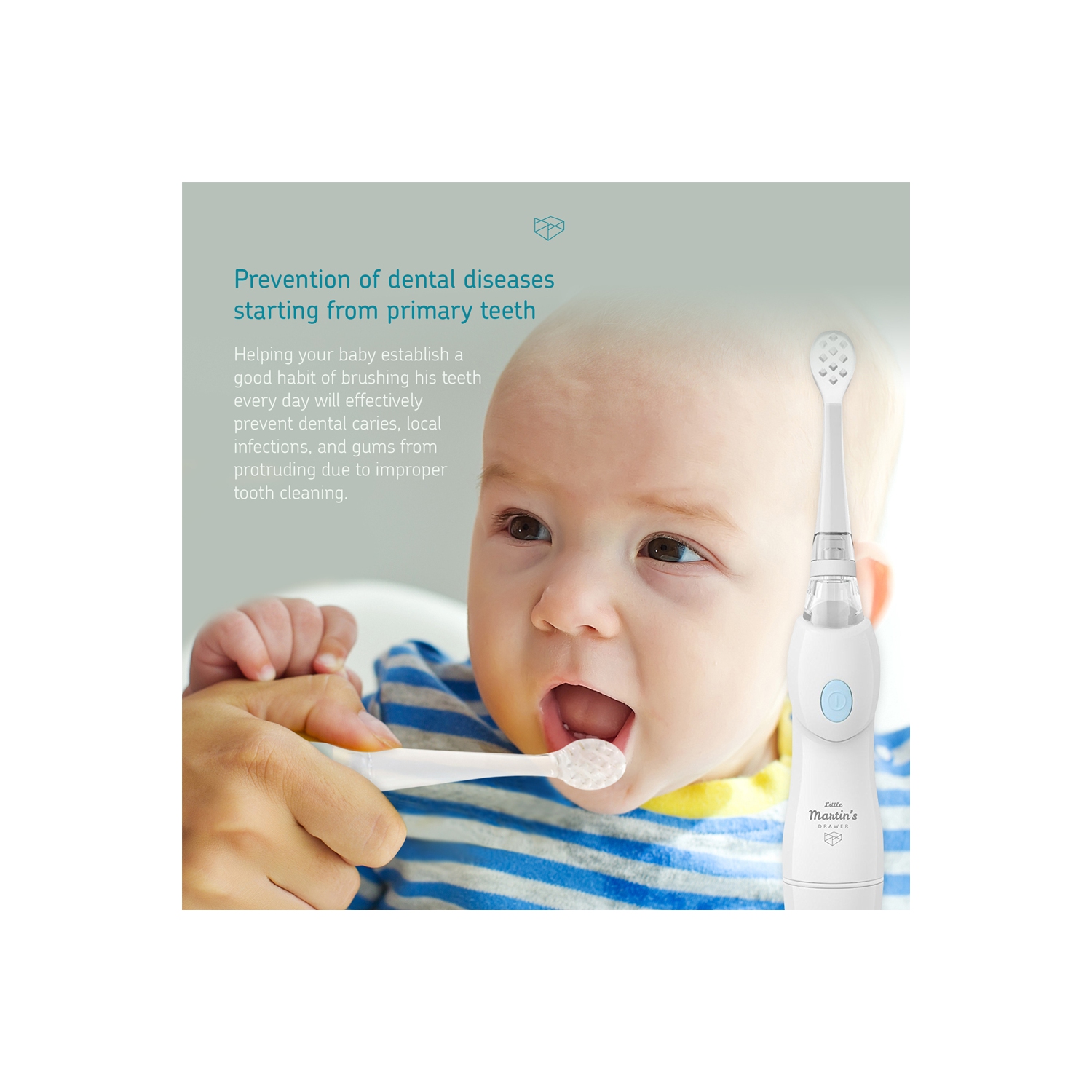 Brosse à dents électrique pour bébé de Little Martin