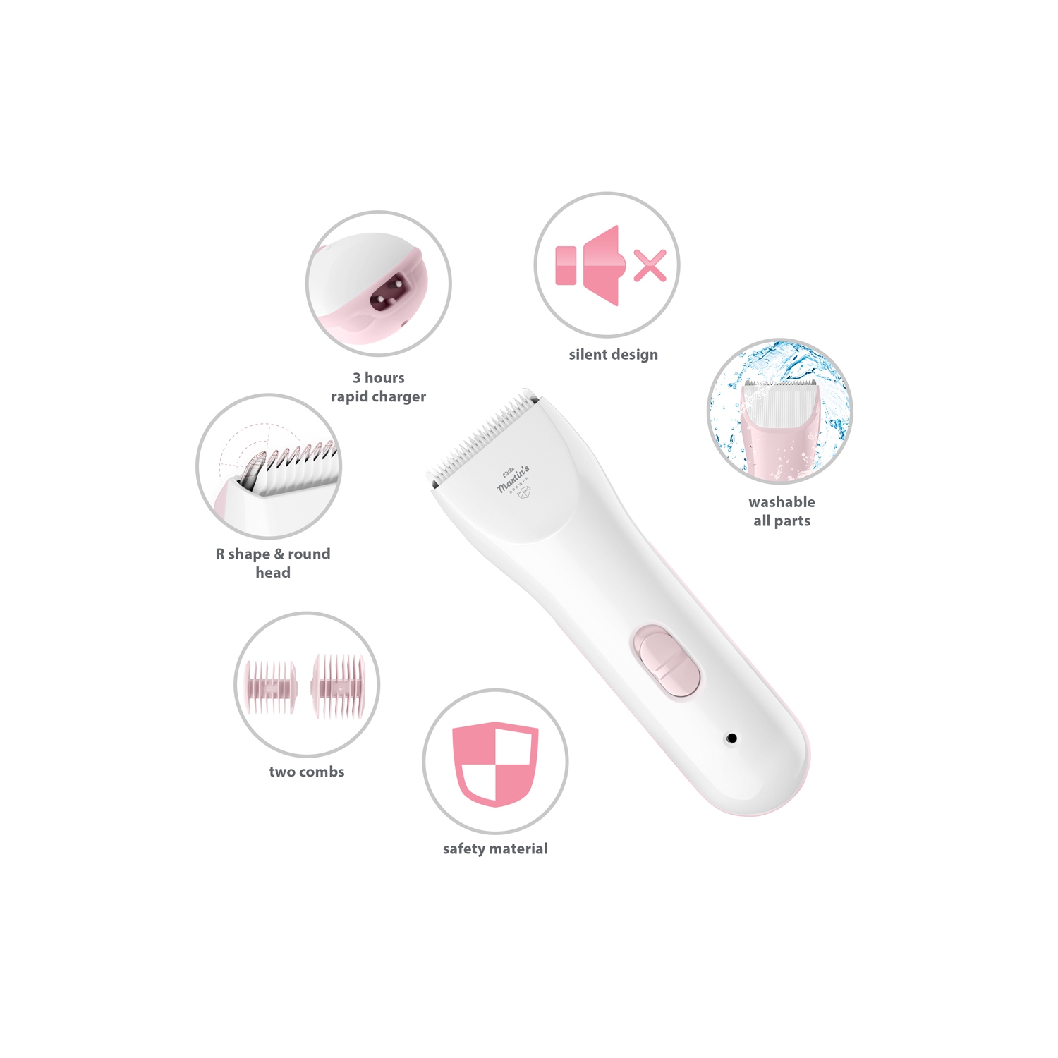 Tondeuse à cheveux pour bébé à tiroir de Little Martin