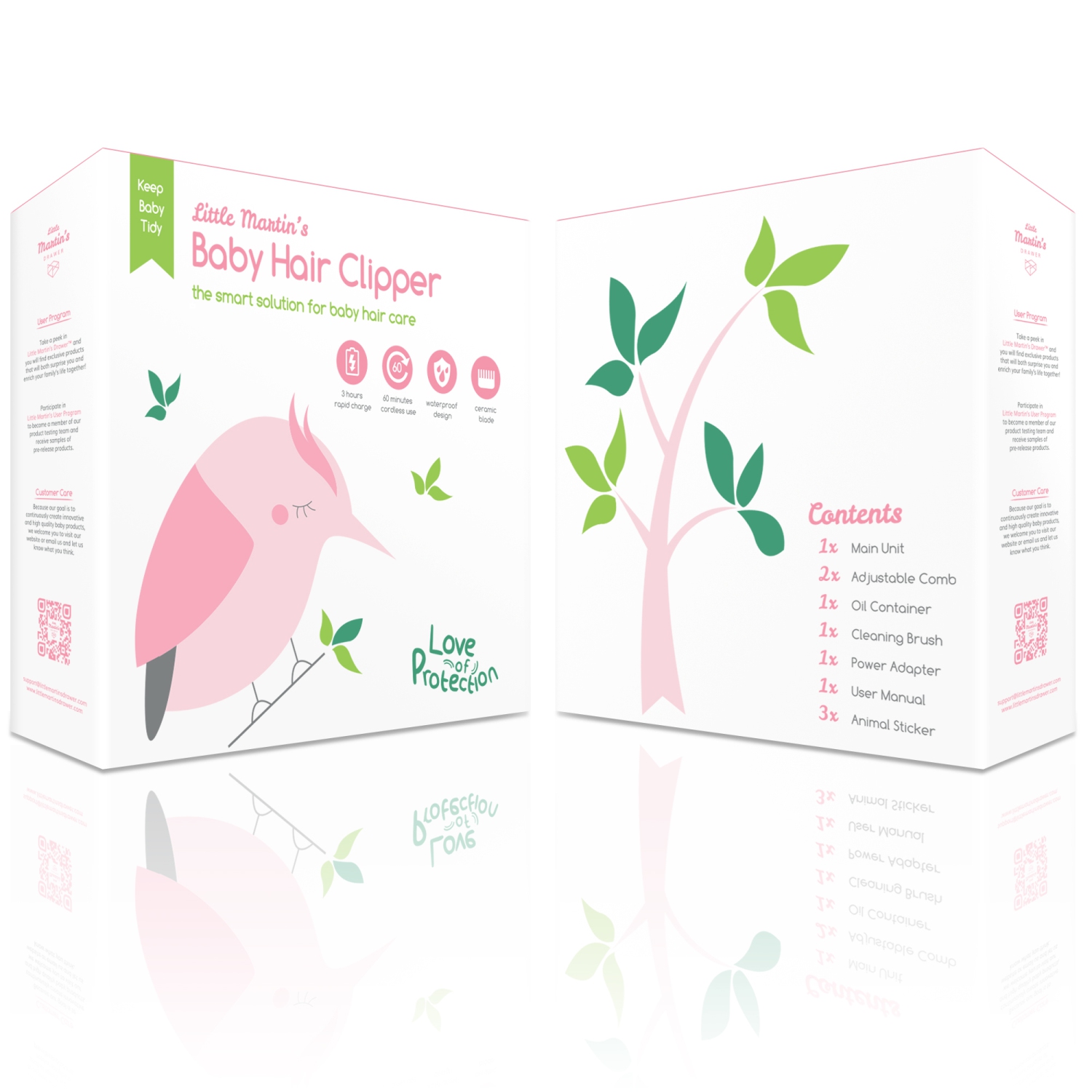 Tondeuse à cheveux pour bébé à tiroir de Little Martin