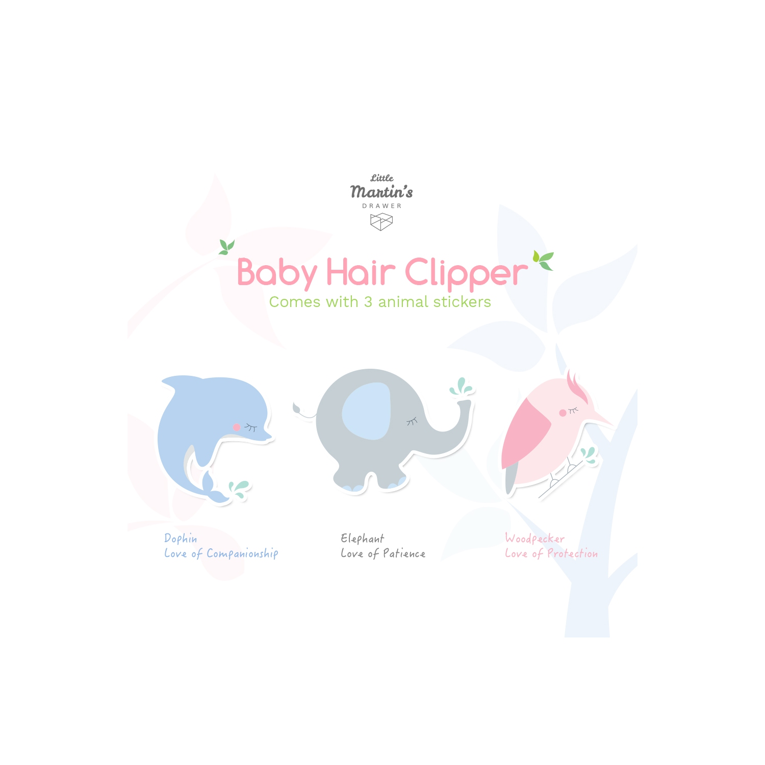 Tondeuse à cheveux pour bébé à tiroir de Little Martin