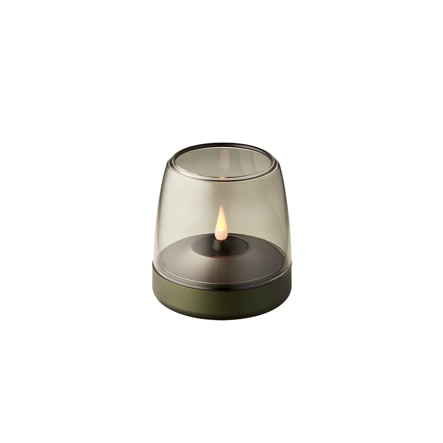 kooduu Glow 10 Flameless LED Candle, 100 hours' autonomy, Frosted Silver
