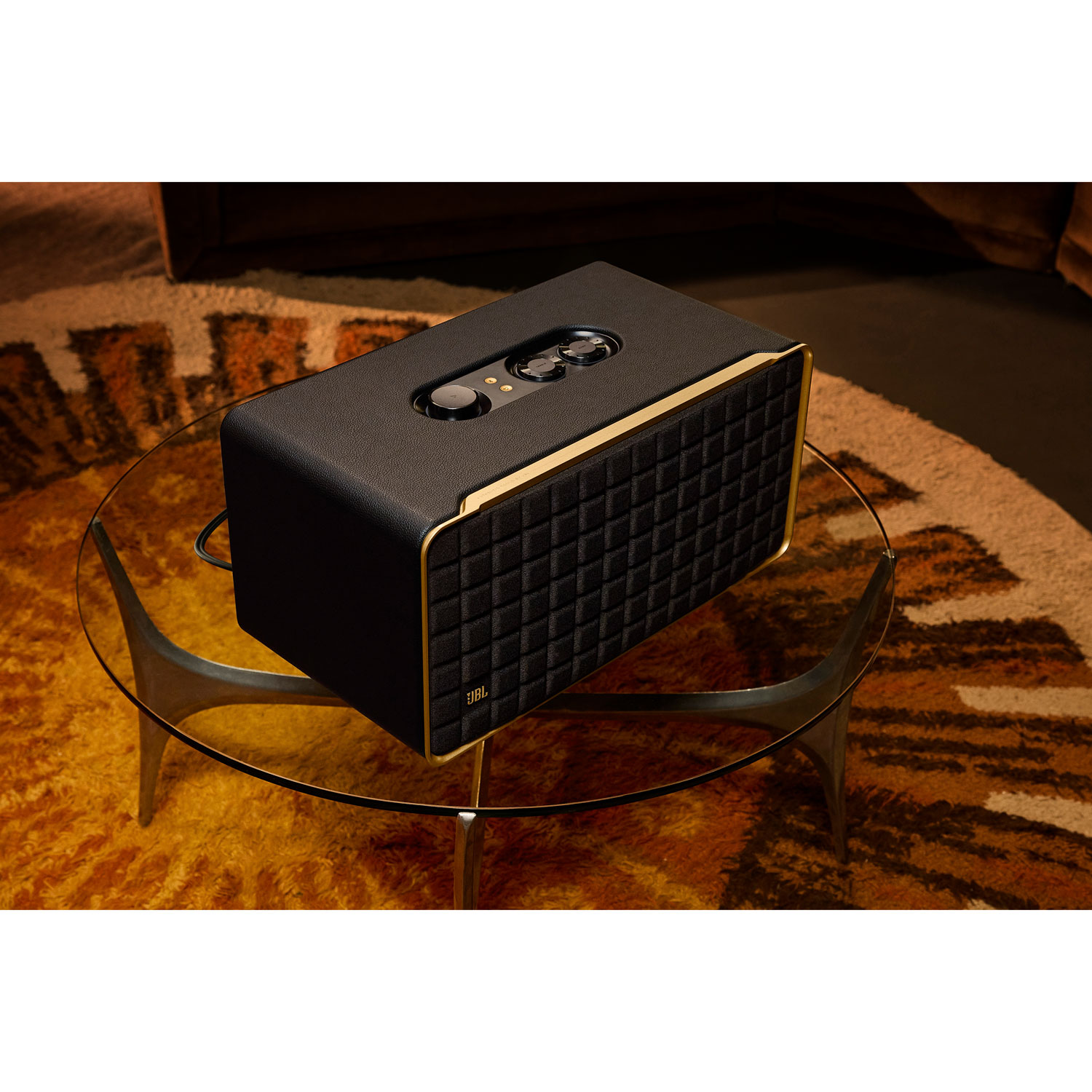 JBL Authentics 500 Wireless Multi-Room Speaker with Voice Control Built-In - Black