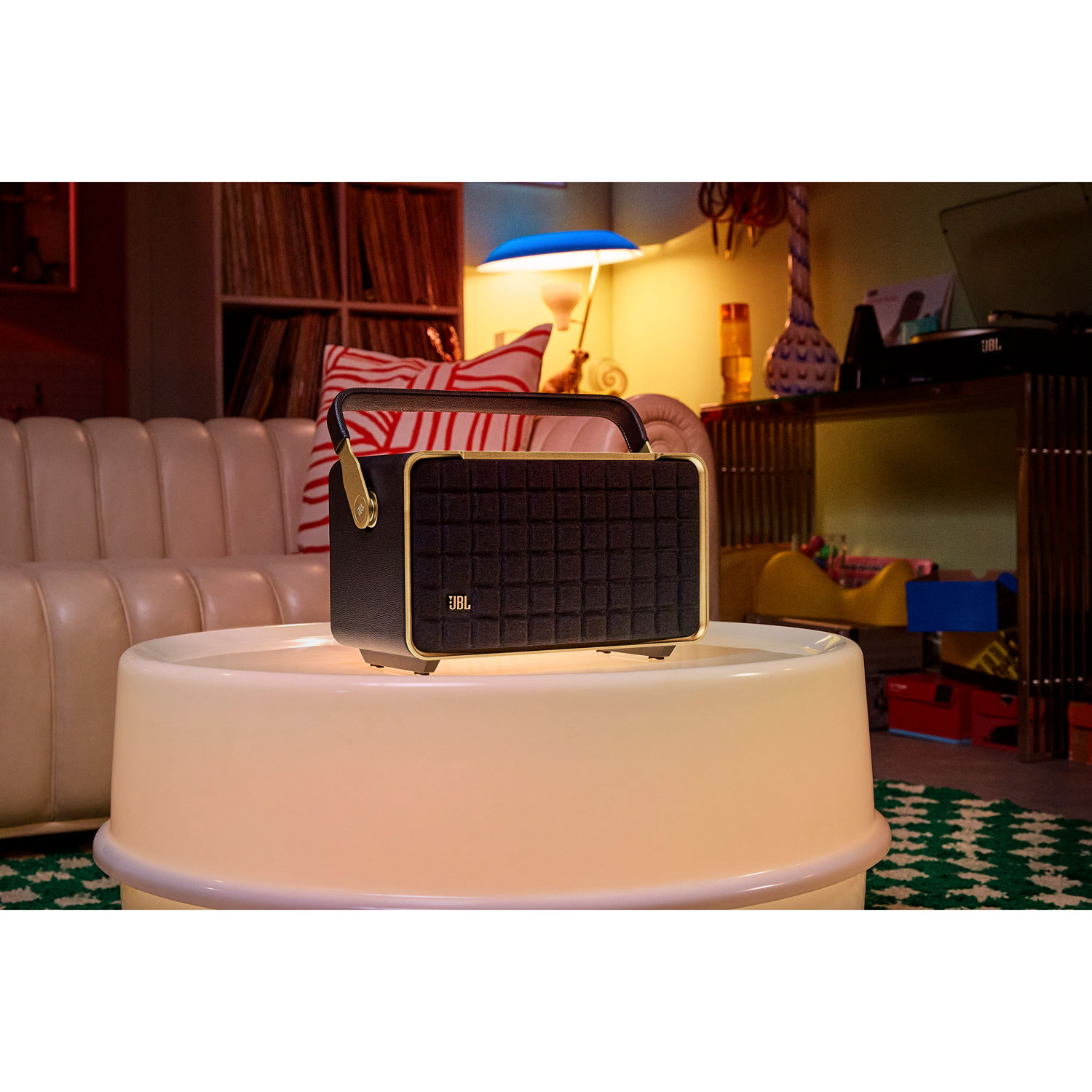 JBL Authentics 300 Wireless Multi-Room Speaker with Voice Control Built-In - Black