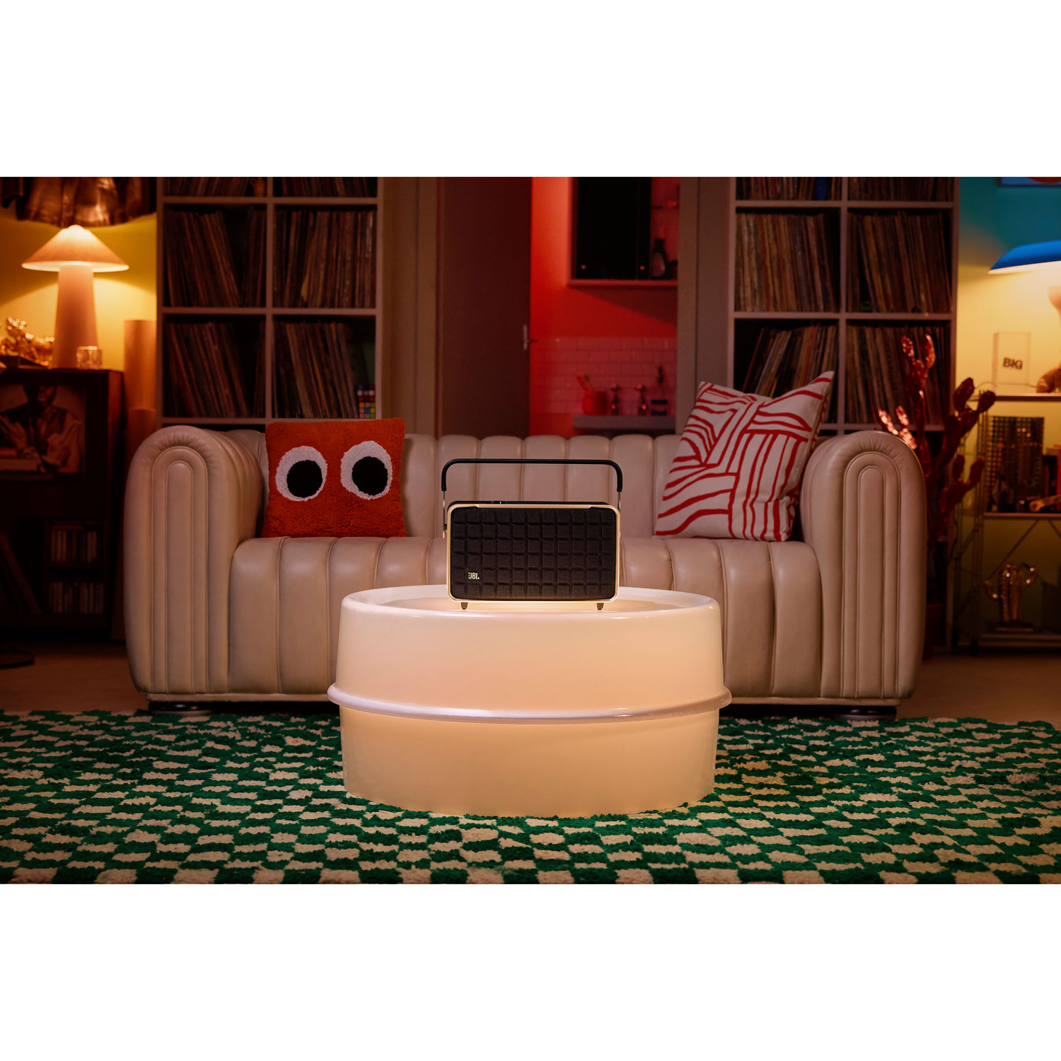 JBL Authentics 300 Wireless Multi-Room Speaker with Voice Control Built-In - Black