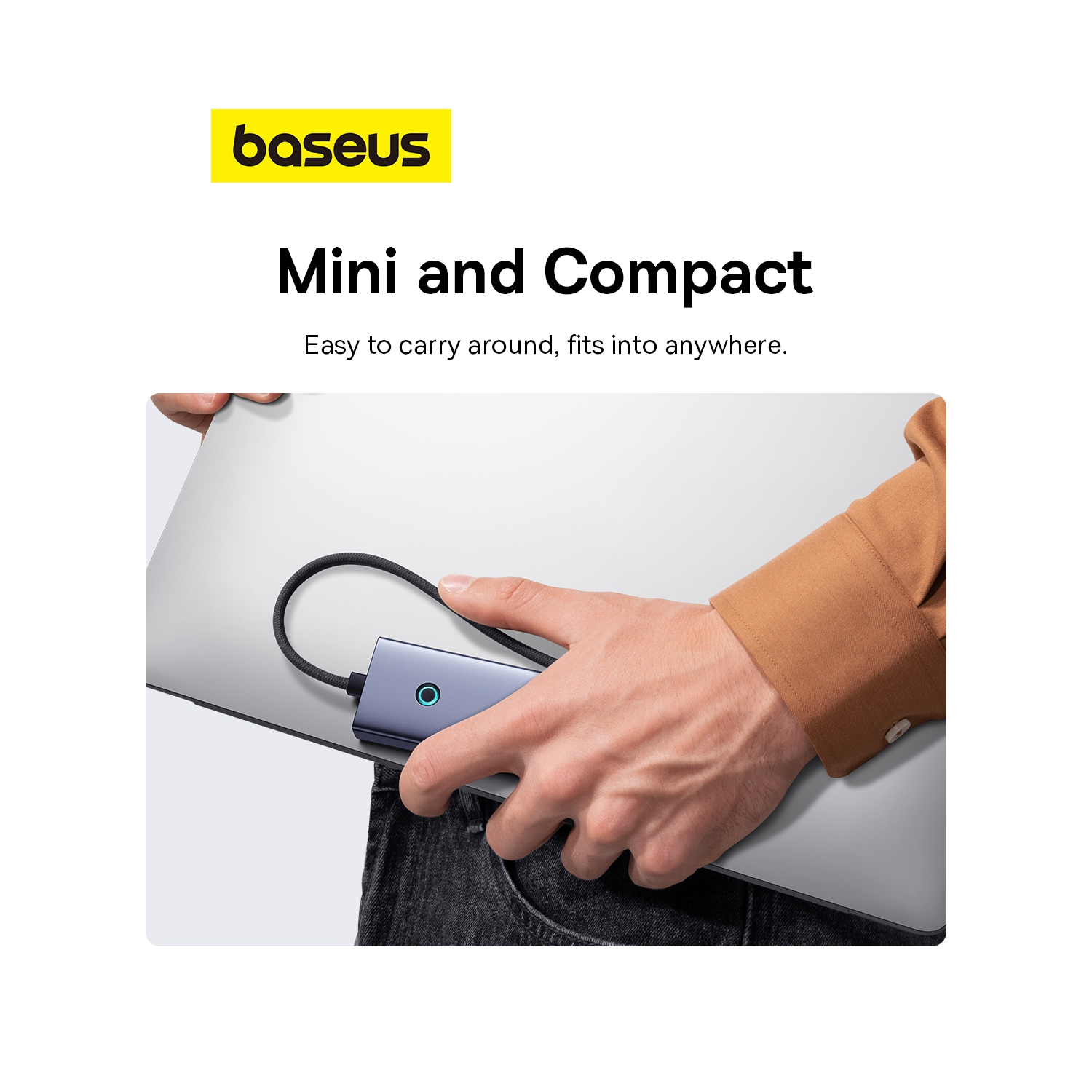 Baseus UltraJoy Series 5-Port HUB for MacBook Space Grey（Type-C to USB3.0*4+PD*1）