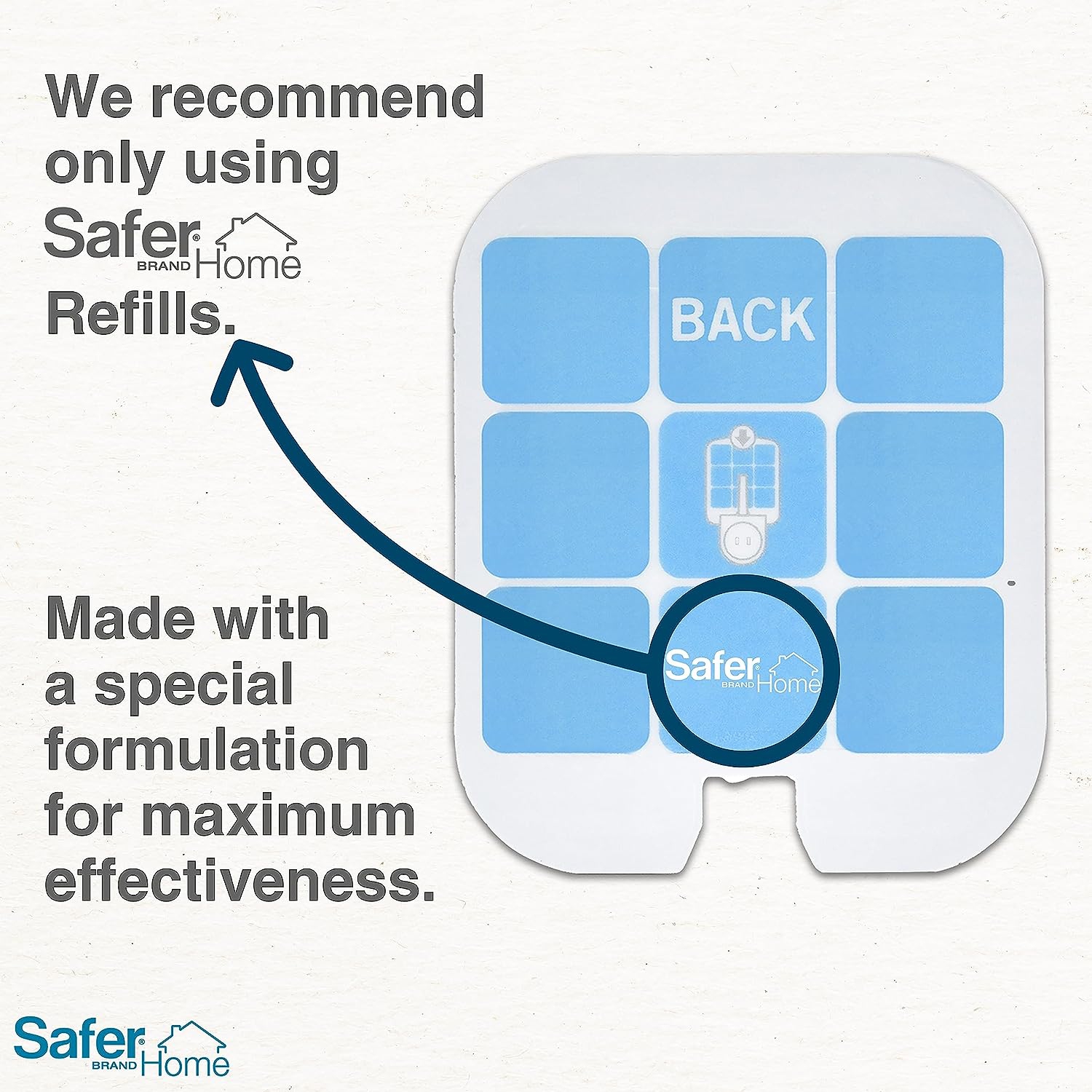 Recharge de pièges à mouches enfichable d'intérieur de Safer Home