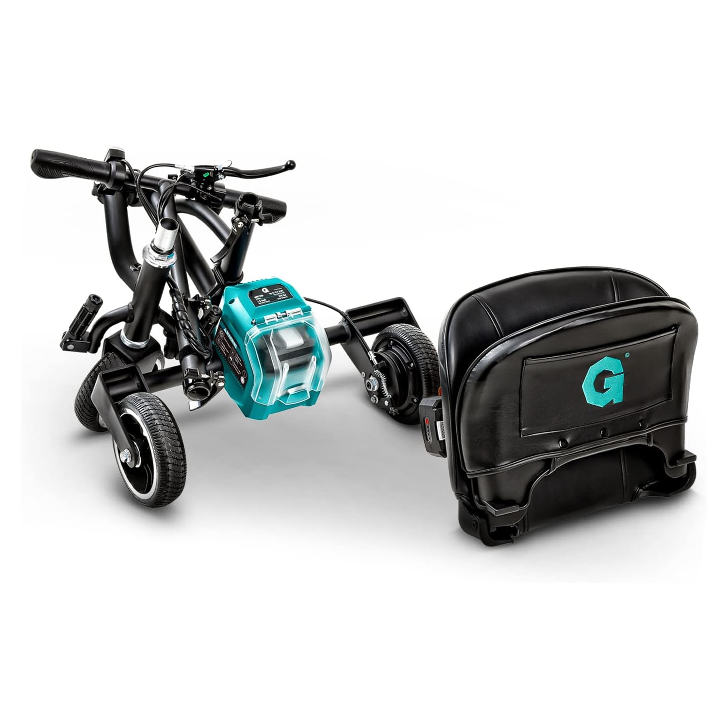 G 3-Wheel Electric Mobility Scooter: Ultra-Compact, Lightweight, Long-Range with Detachable 48V Battery, 125kg Max Load