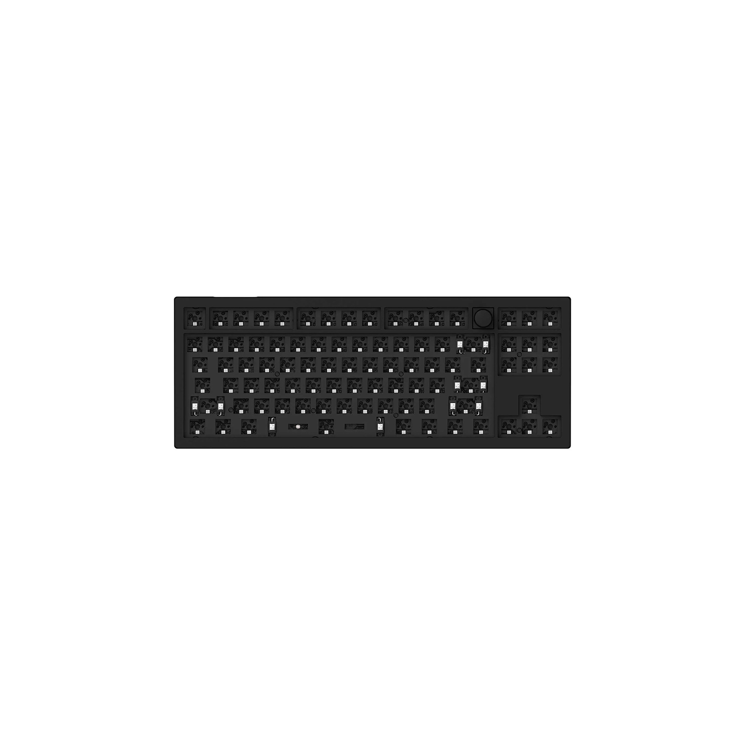 Keychron V3 Hotswap RGB Mechanical Keyboard - Carbon Black - Knob - Barebones - TKL - Windows Mac OS (V3-Z4)