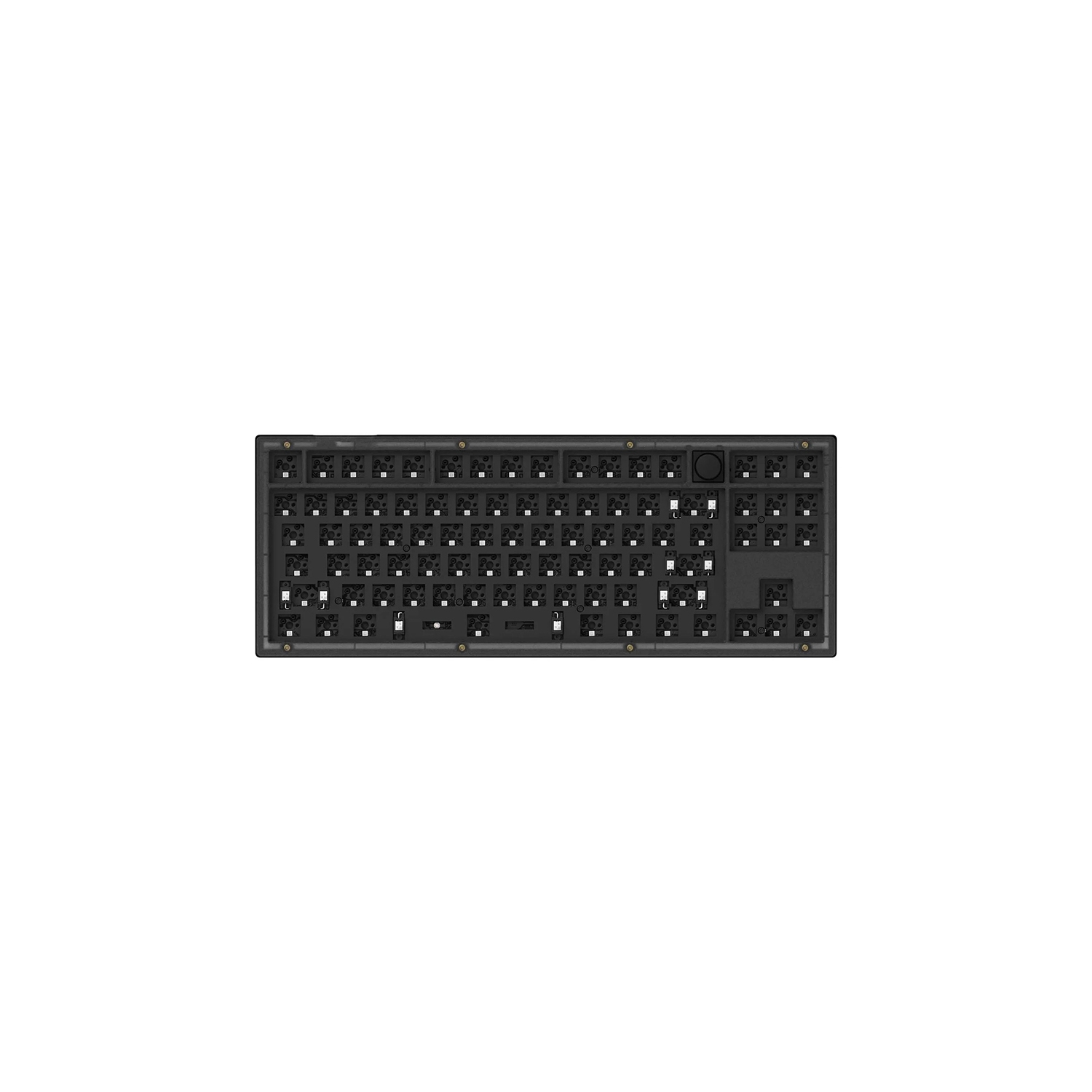 Keychron V3 Hotswap RGB Mechanical Keyboard - Frosted Black - Knob - Barebones - TKL - Windows Mac OS (V3-Z3)