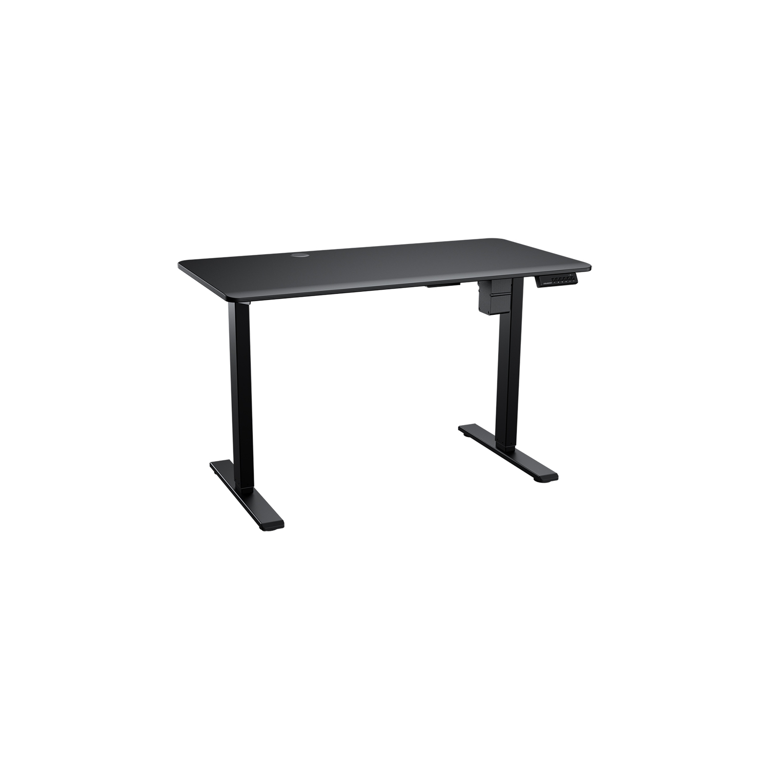 Cougar – Bureau debout à réglage électrique de 120 47,2 po avec surface givrée antirayure, passe-câble, écran ACL à hauteur réglable, conception