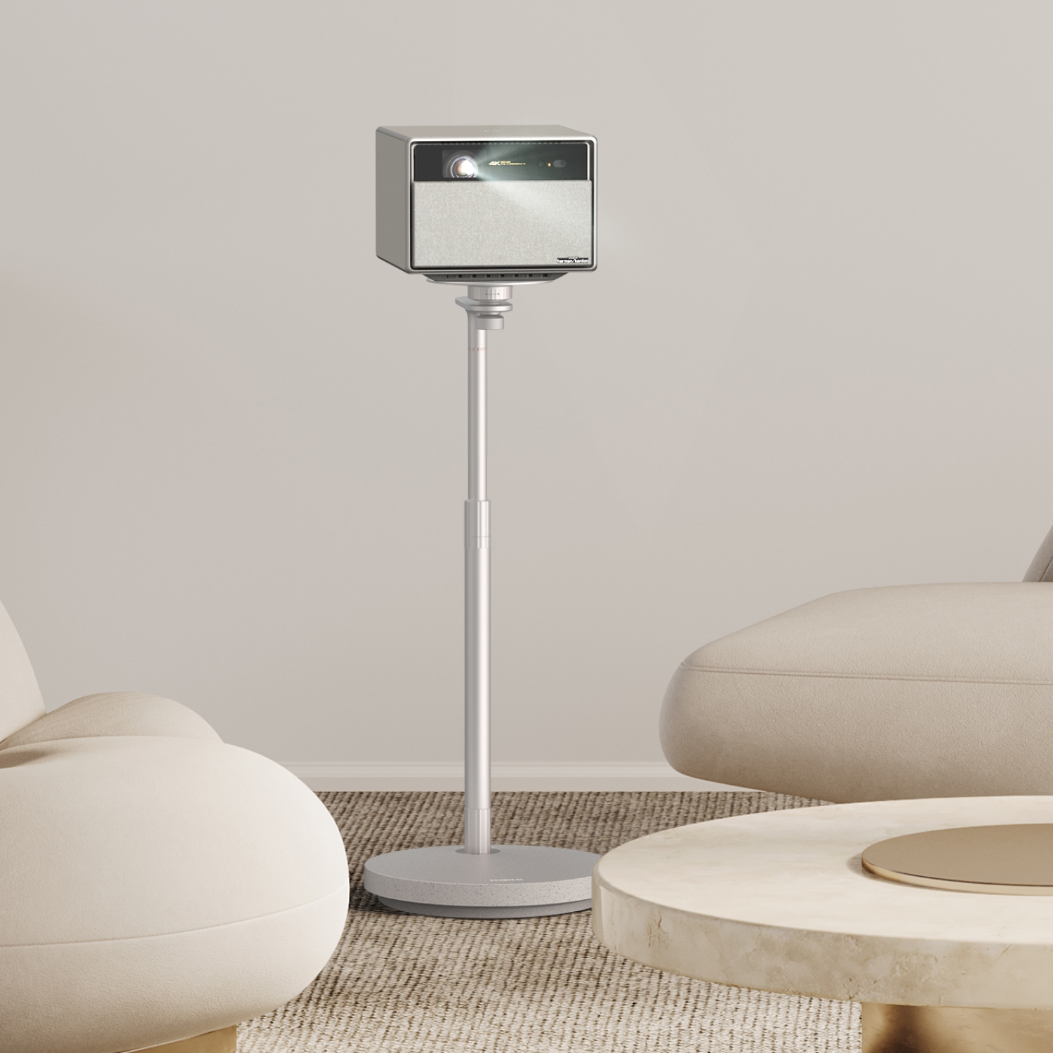 Ensemble avec projecteur de cinéma maison Ultra natif 4K HORIZON de XGIMI + support Ultra, projecteur pour films, vidéos, téléphone intelligent,