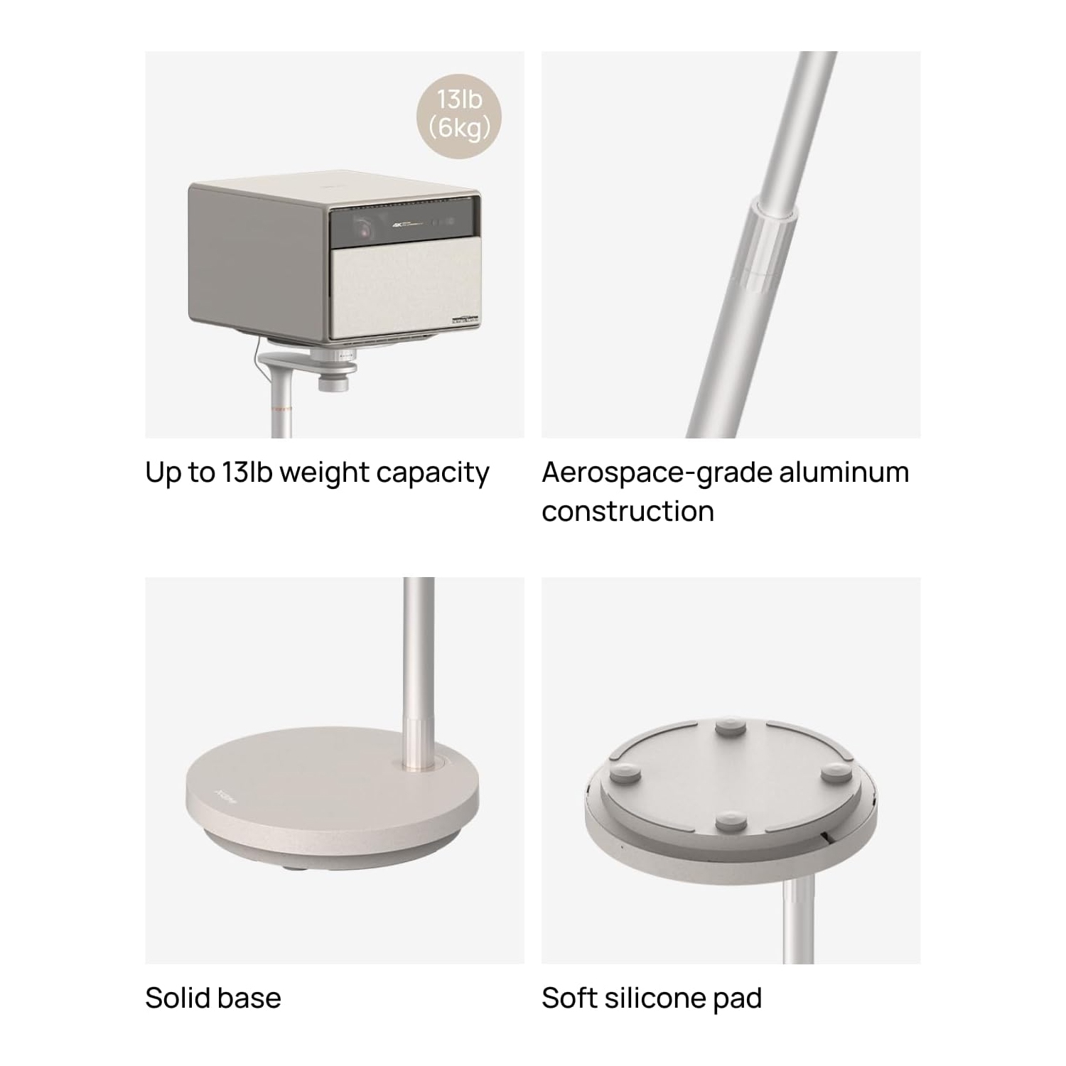 Ensemble avec projecteur de cinéma maison Ultra natif 4K HORIZON de XGIMI + support Ultra, projecteur pour films, vidéos, téléphone intelligent,