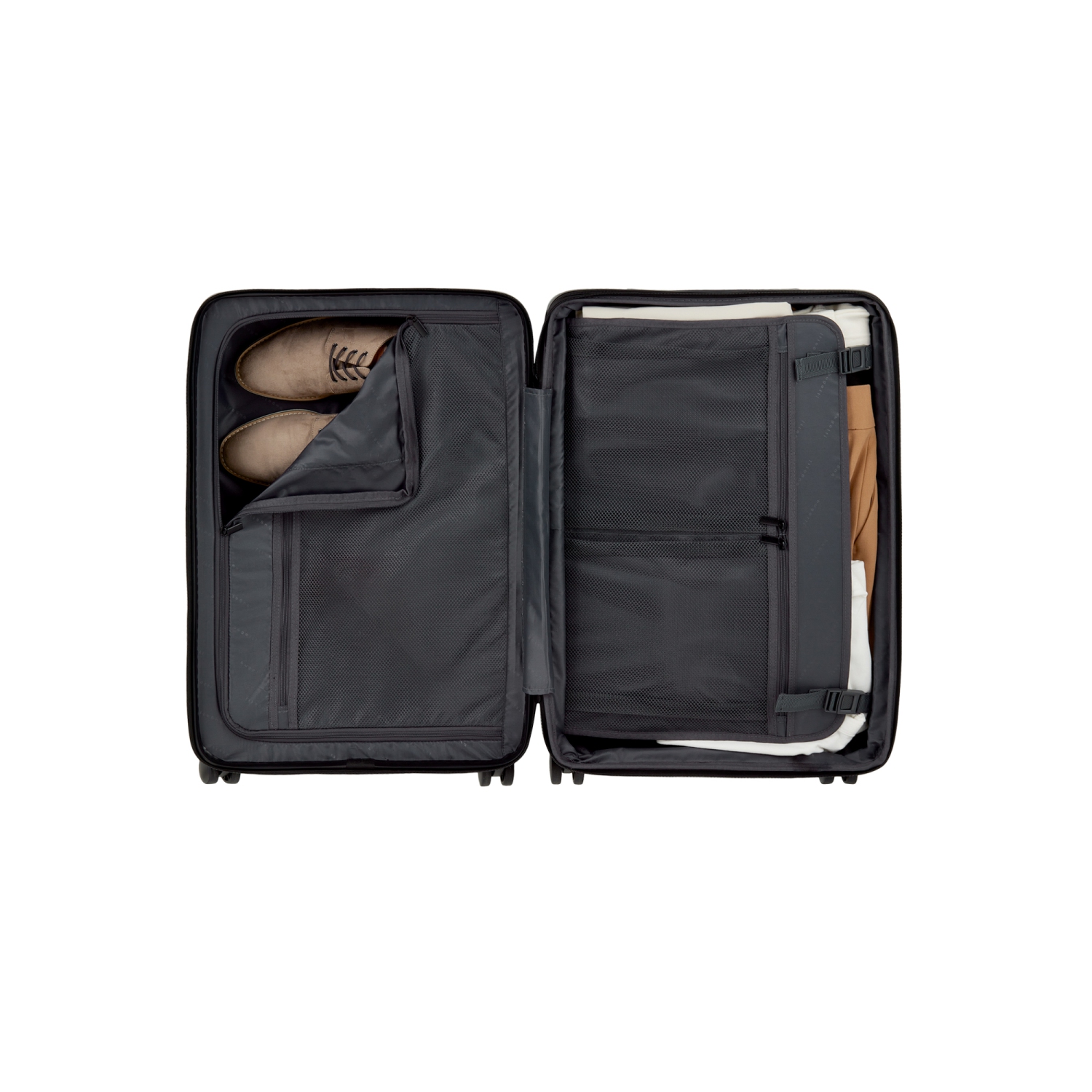 Valise rigide moyenne avec extension Munich de Bugatti - Noir