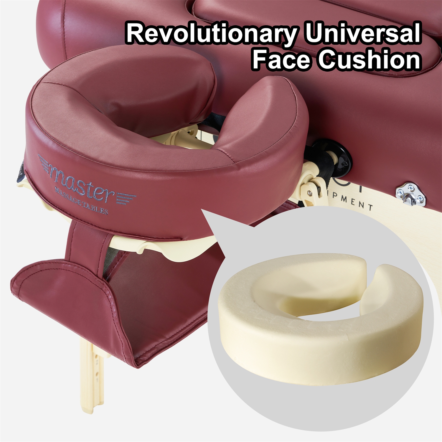 Master Massage MusicMaster Crescent Round High Fidelity Sound Face Cradle Cushion- Bluetooth Massage Pillow forFace Down Resting- Ultra Soft Massage