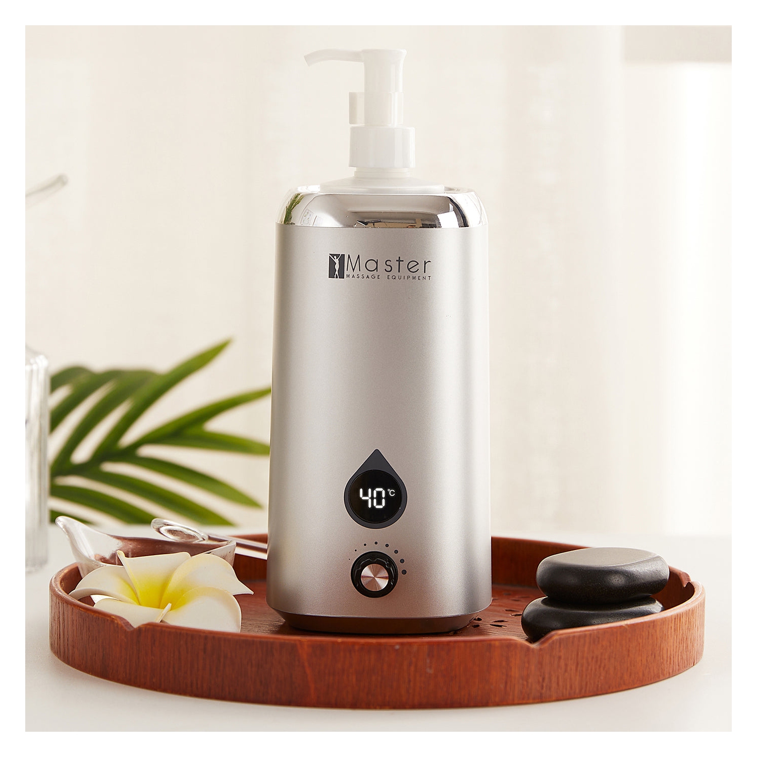 Master Massage Single Bottle Oil Warmer for Massage Therapy & Personal Use- Quick Oil & Lotion Warmer Heats up to 140°F- Sleek, Modern Design