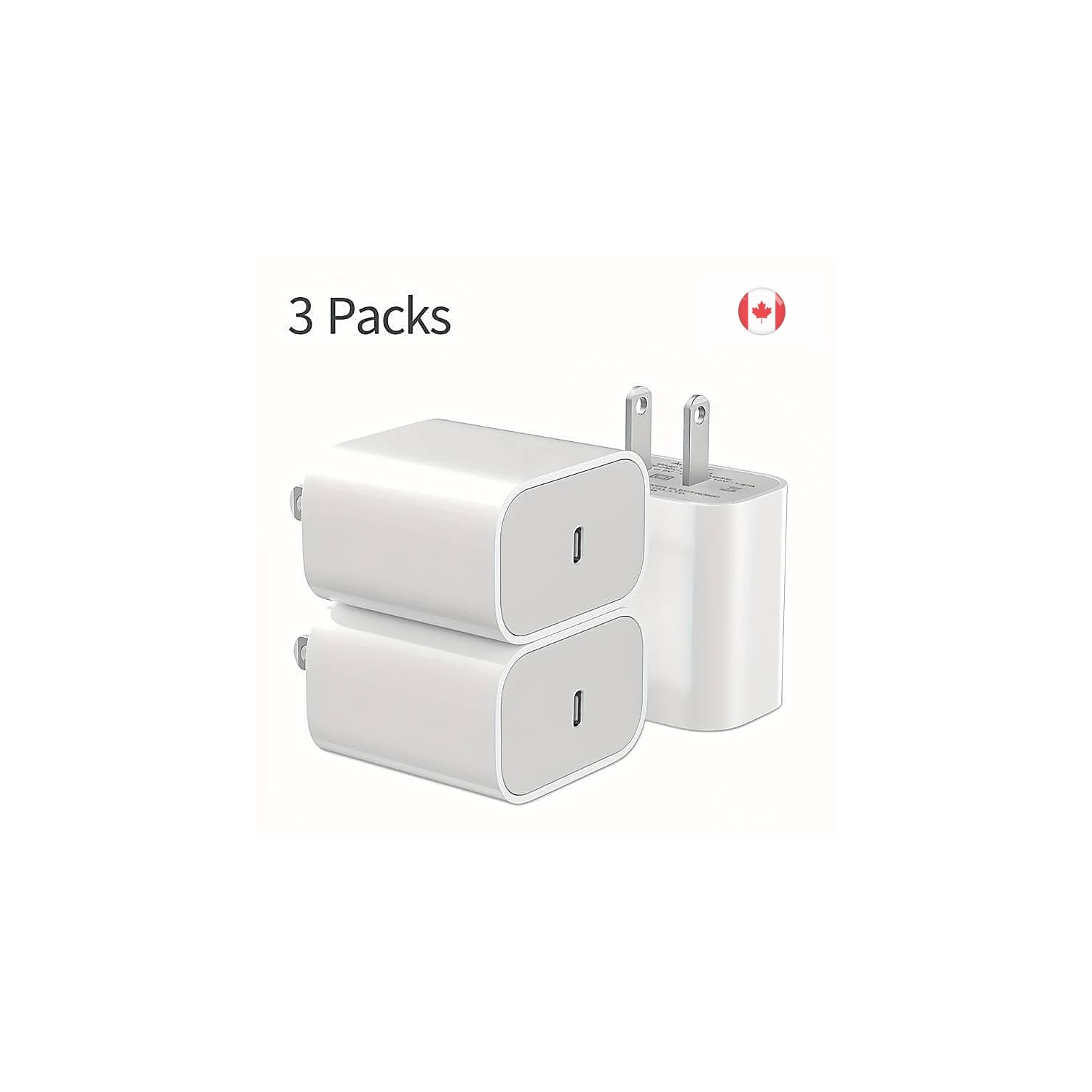 Super Fast 20W PD USB C Wall Charger & Charging Cable: 3-Pack for iPhone 14/14 Pro Max/13/13 Pro/12/12 Pro/11/11 Pro/XS, iPad