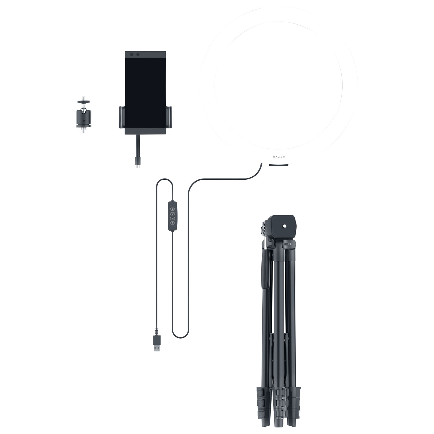 Razer 12" USB LED Ring Light for PC and Mobile Streaming - Black - Bilingual