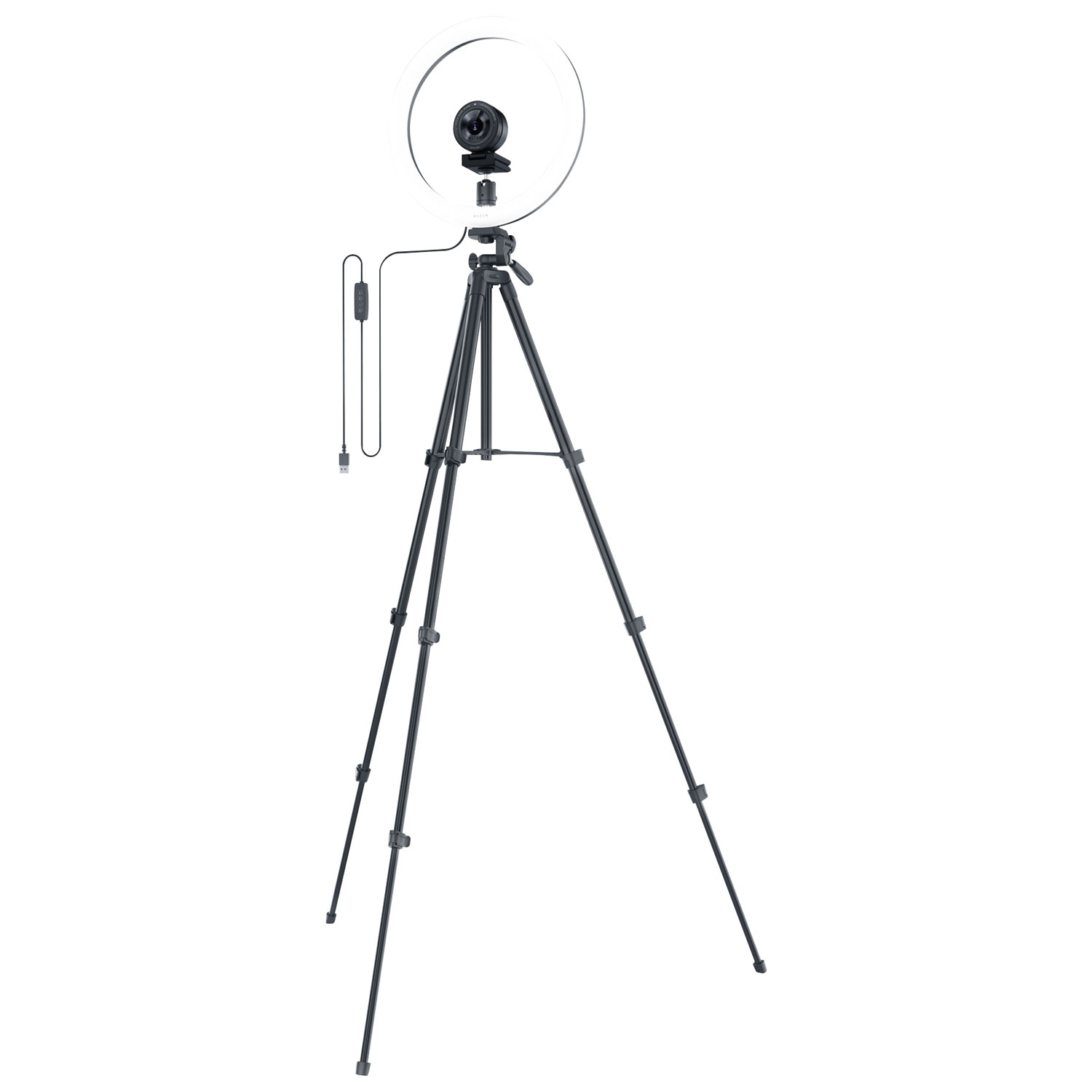 Razer 12" USB LED Ring Light for PC and Mobile Streaming - Black - Bilingual