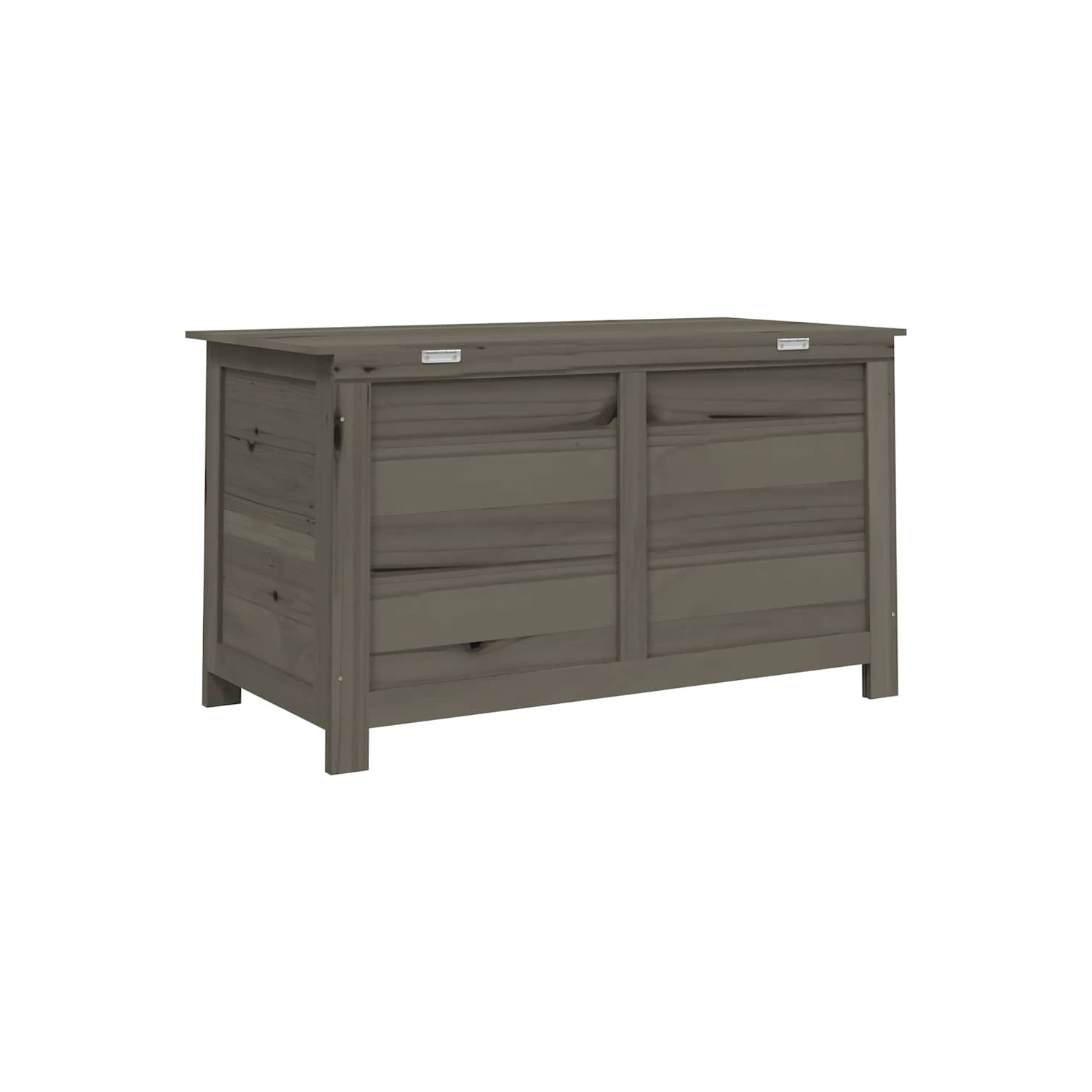 vidaXL Outdoor Cushion Box Anthracite 100x50x56 cm Solid Wood Fir