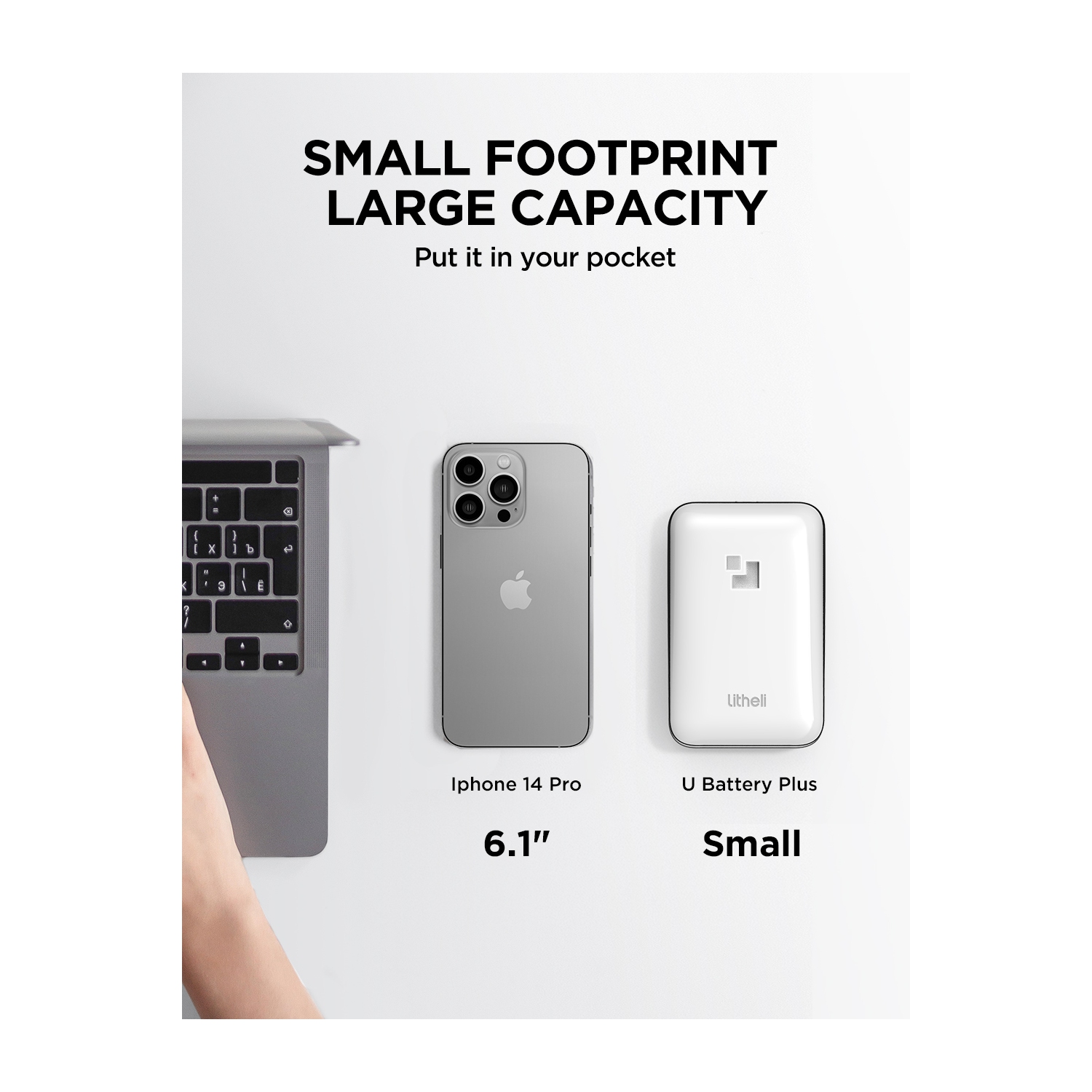 LiTHELi Battery Pack 20V, 4.0Ah Replacement Lithium Batteries U20 Power Tools and Outdoor Power Equipment