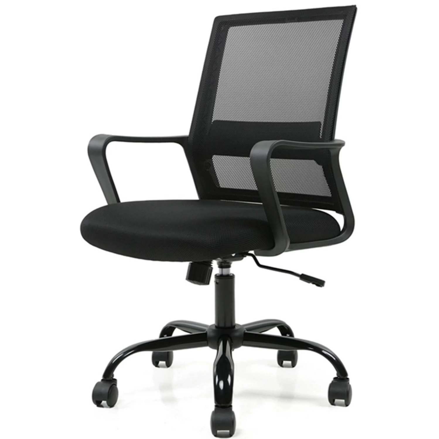 Moustache Office Chair, Computer Desk Chair with Armrest and Height Adjustable, Mid Back Mesh Task Chair