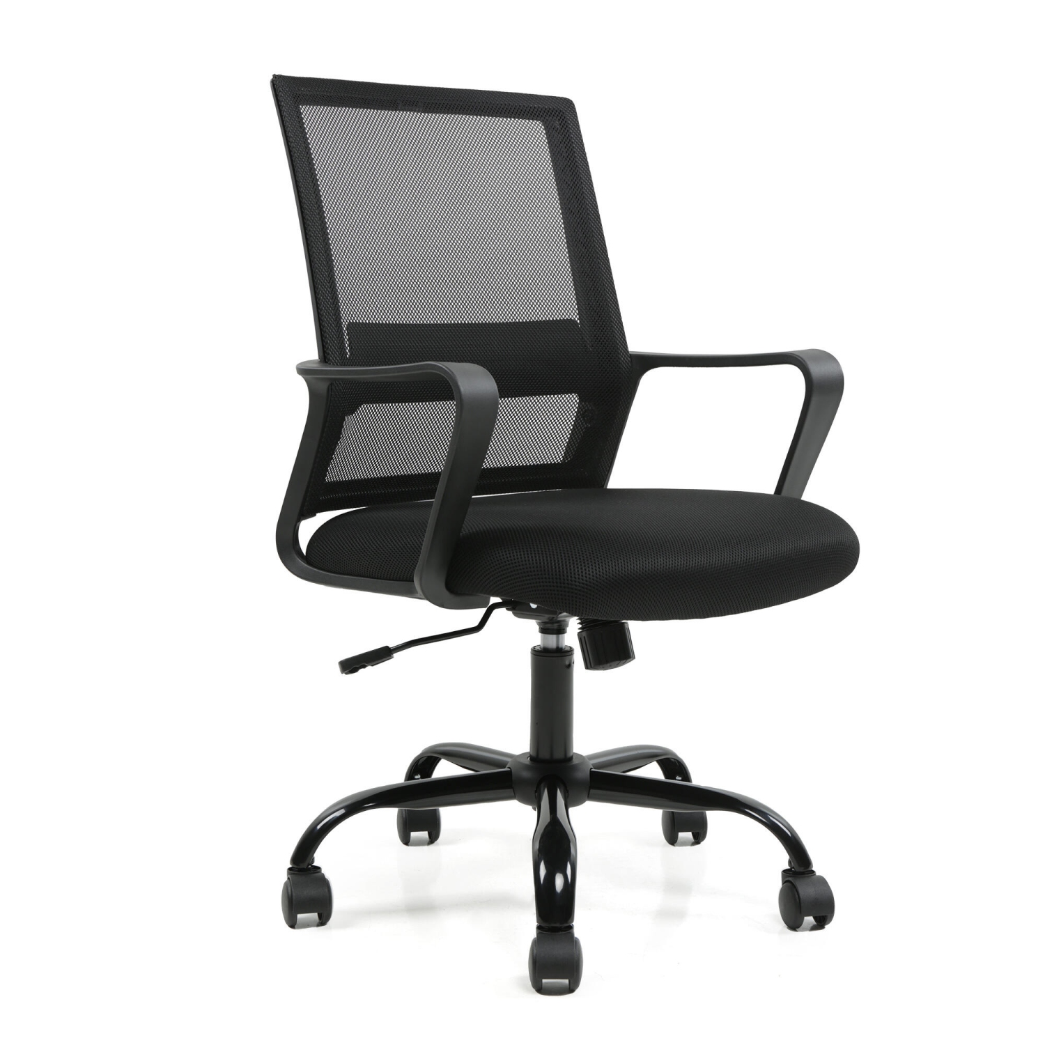 Moustache Office Chair, Computer Desk Chair with Armrest and Height Adjustable, Mid Back Mesh Task Chair