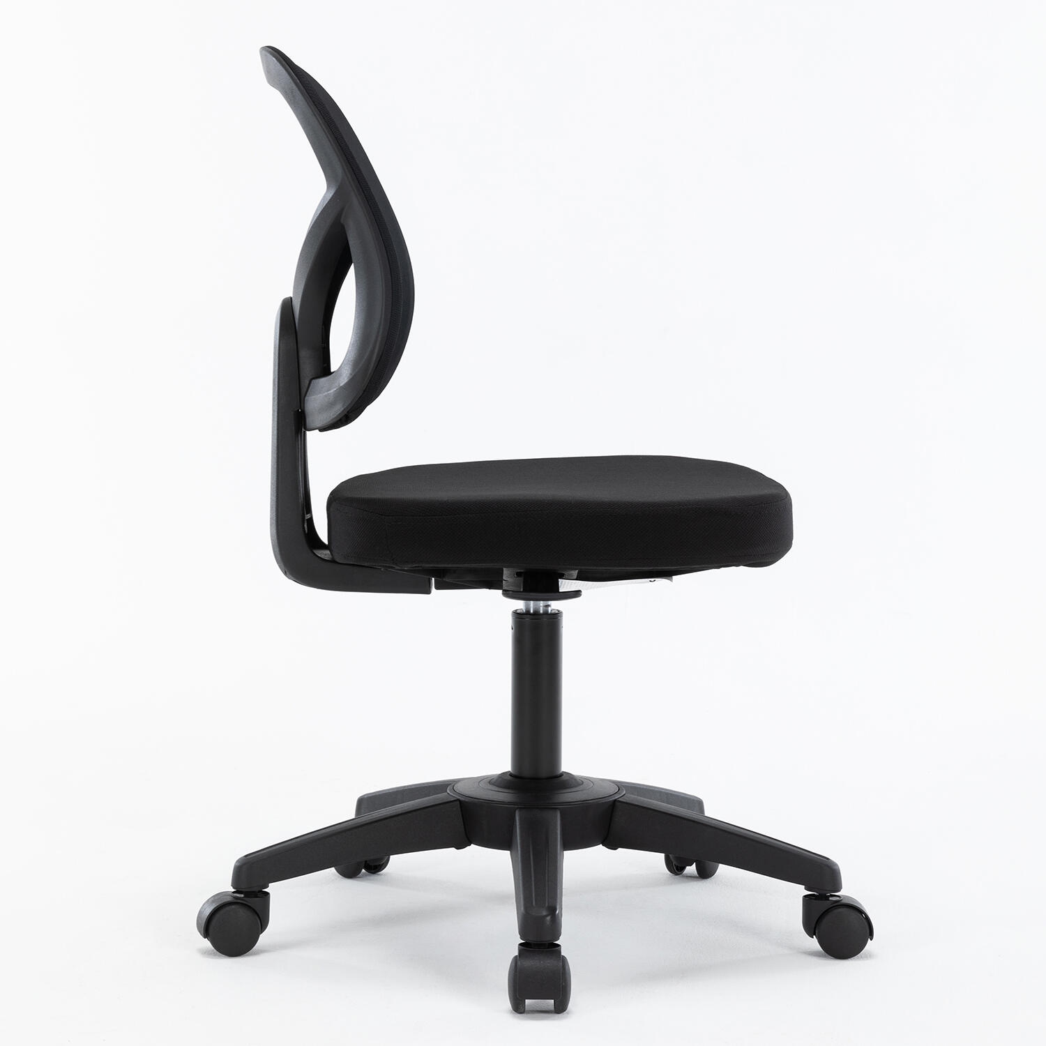 Chaise de bureau à dossier bas, chaise de bureau d’ordinateur à hauteur réglable avec roulettes pivotantes et support jusqu’à 250&nbsp;lb