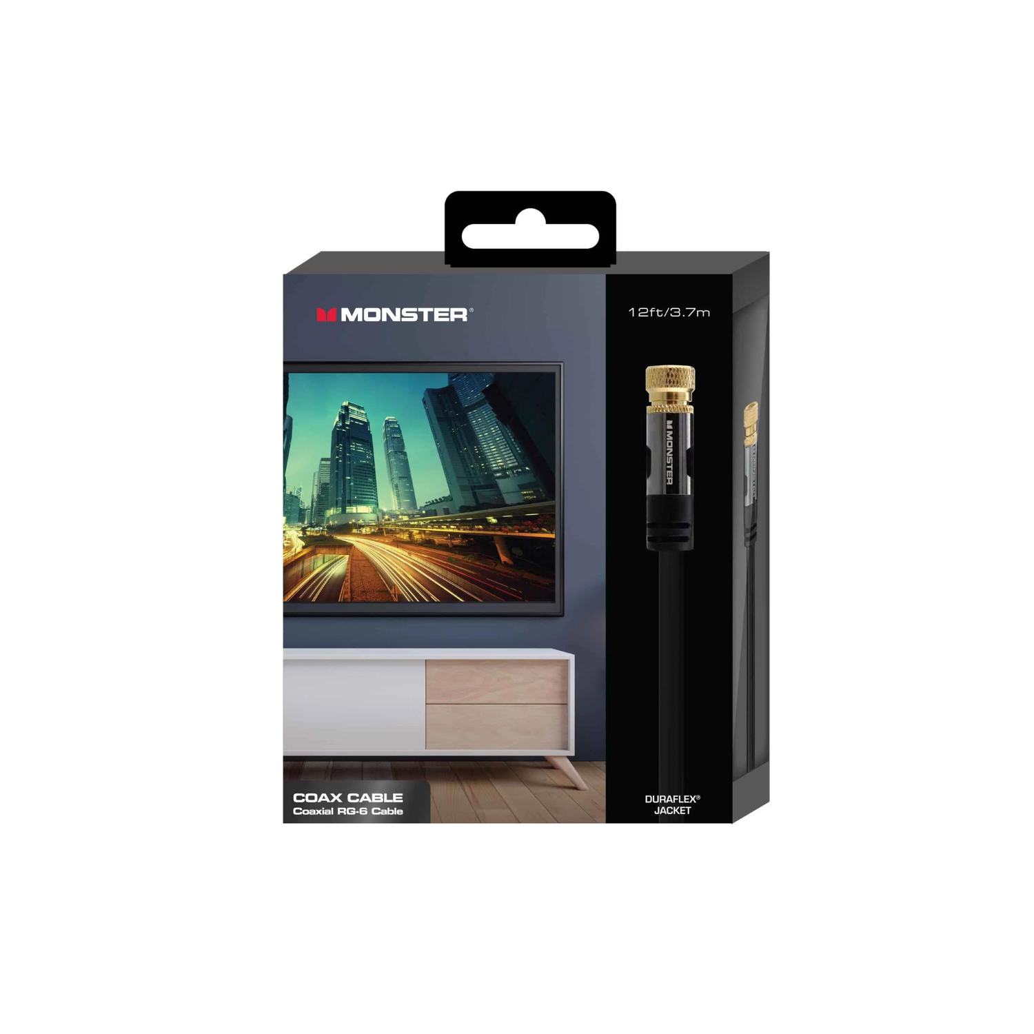 Câble coaxial RG-6 de 12 pi MHV1-1010-US de Monster