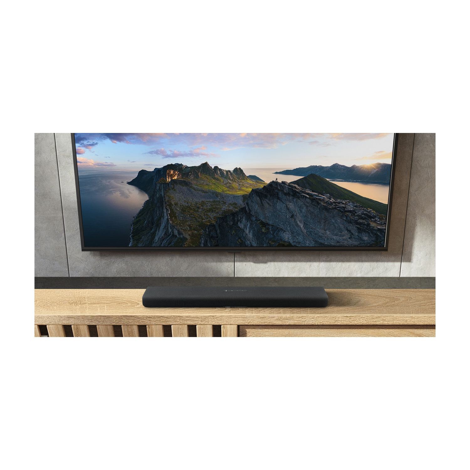 Yamaha - SR-B40ABL DOLBY ATMOS® Sound Bar with Wireless Subwoofer - Black