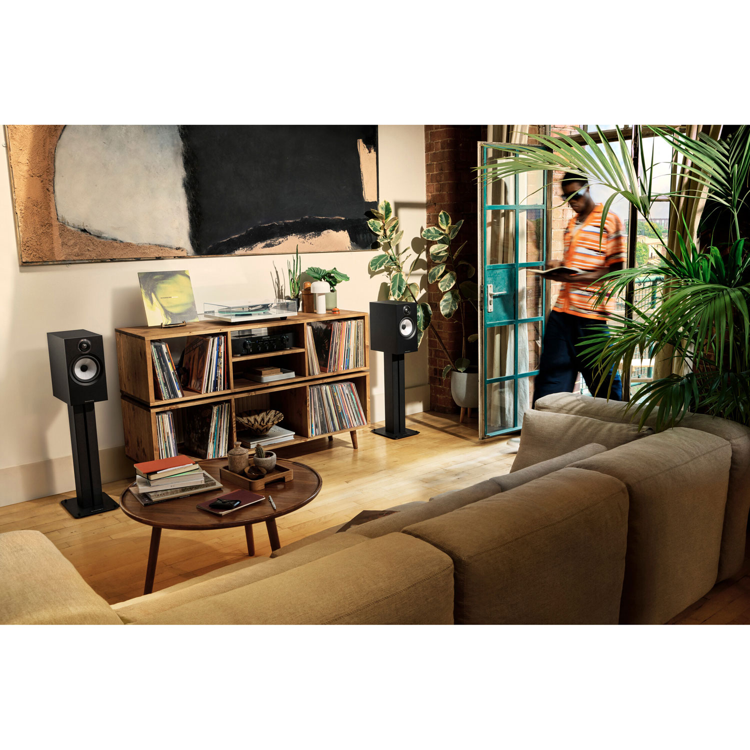 Haut-parleur d'étagère 606 S3 de Bowers & Wilkins - Paire - Noir