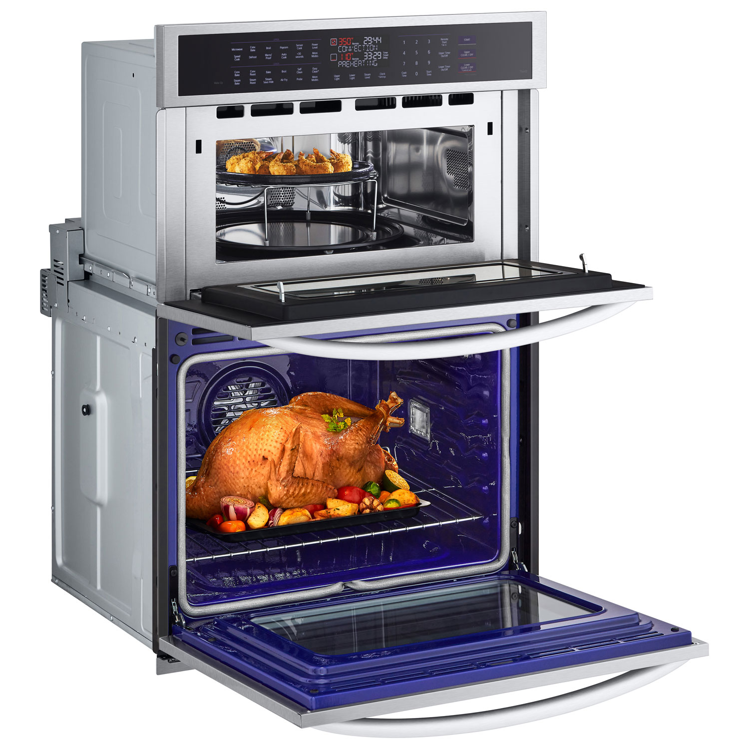 LG 30" True Convection Electric Combination Wall Oven - Smudge Resistant Stainless Steel