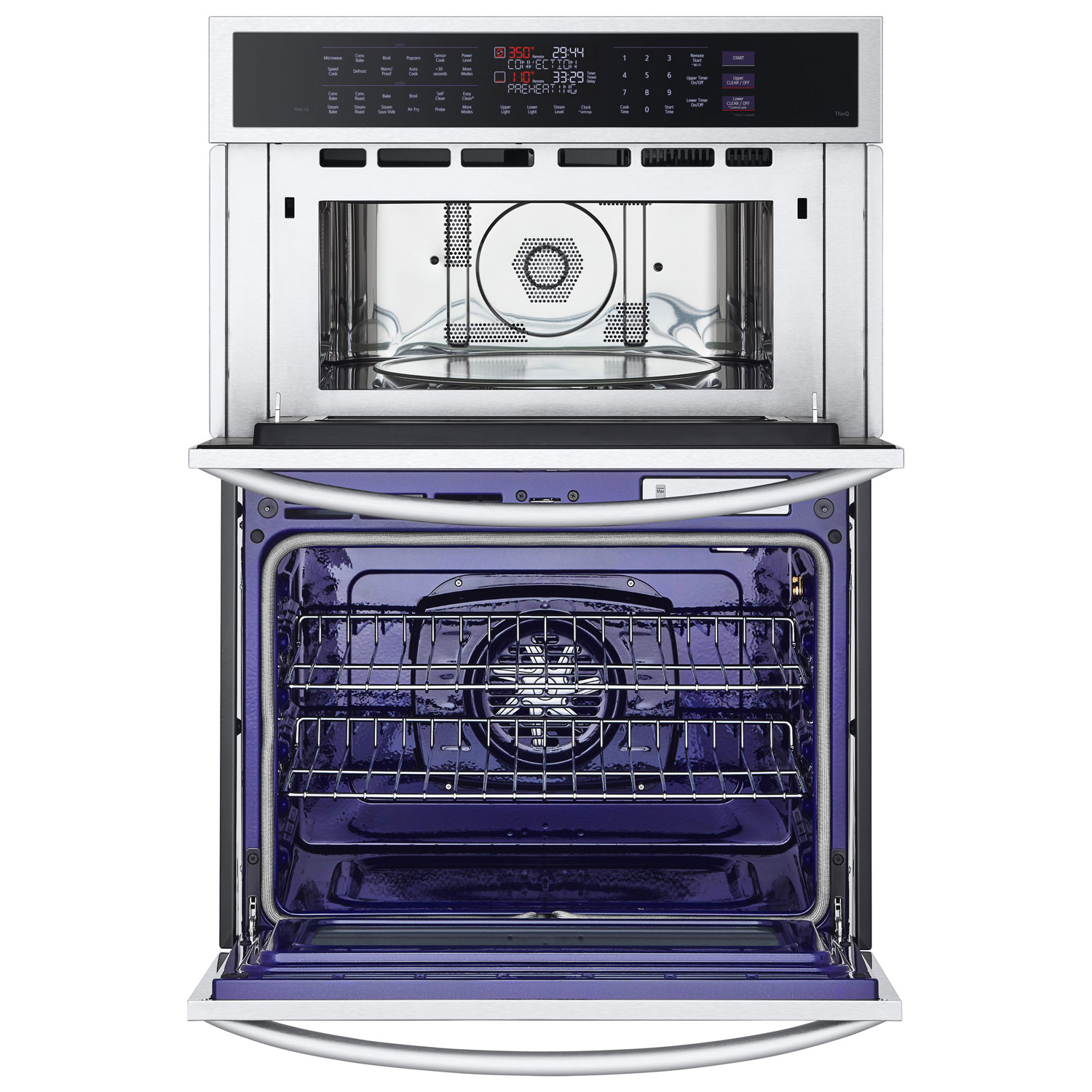 LG 30" True Convection Electric Combination Wall Oven - Smudge Resistant Stainless Steel